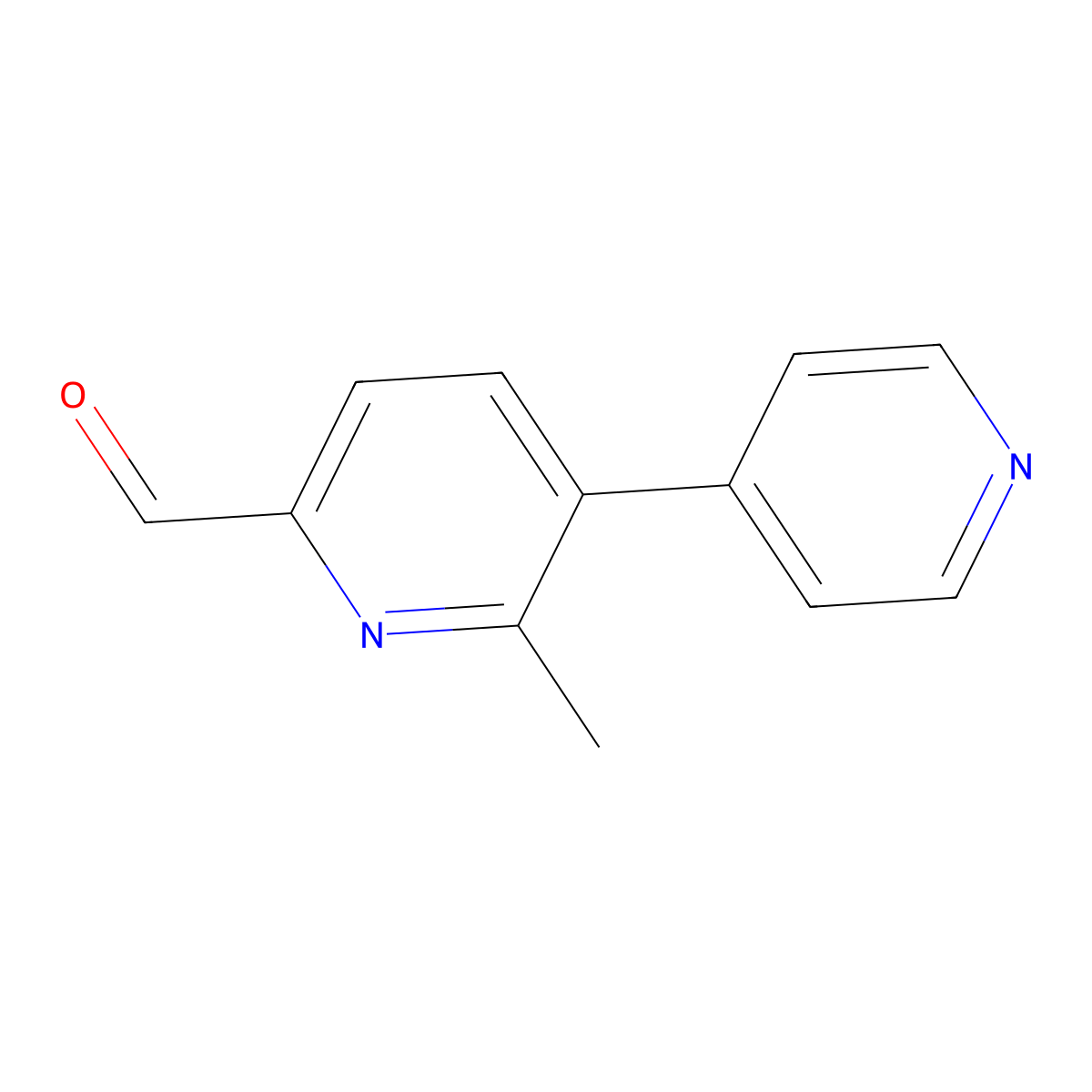 2-Methyl-[3,4'-bipyridine]-6-carbaldehyde molecular structure, CAS 2408821-31-6