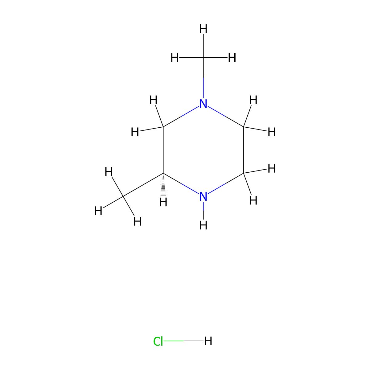(S)-1,3-dimethylpiperazine hydrochloride molecular structure, CAS 2408841-32-5