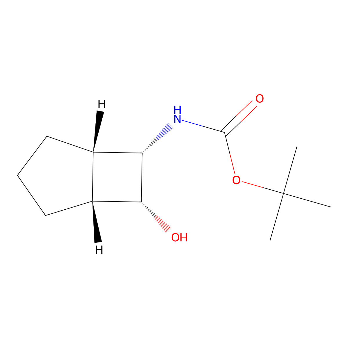 rac-tert-butyl N-[(1R,5S,6S,7R)-7-hydroxybicyclo[3.2.0]heptan-6-yl]carbamate molecular structure, CAS 2408935-67-9