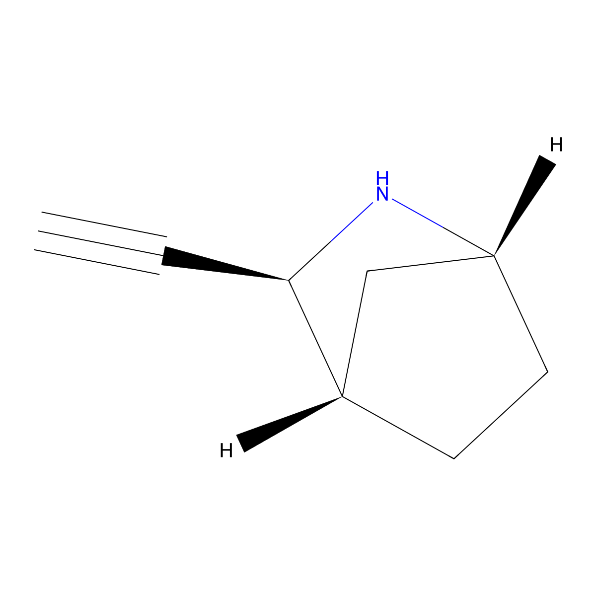 (1R,3S,4S)-3-ethynyl-2-azabicyclo[2.2.1]heptane molecular structure, CAS 2408936-14-9