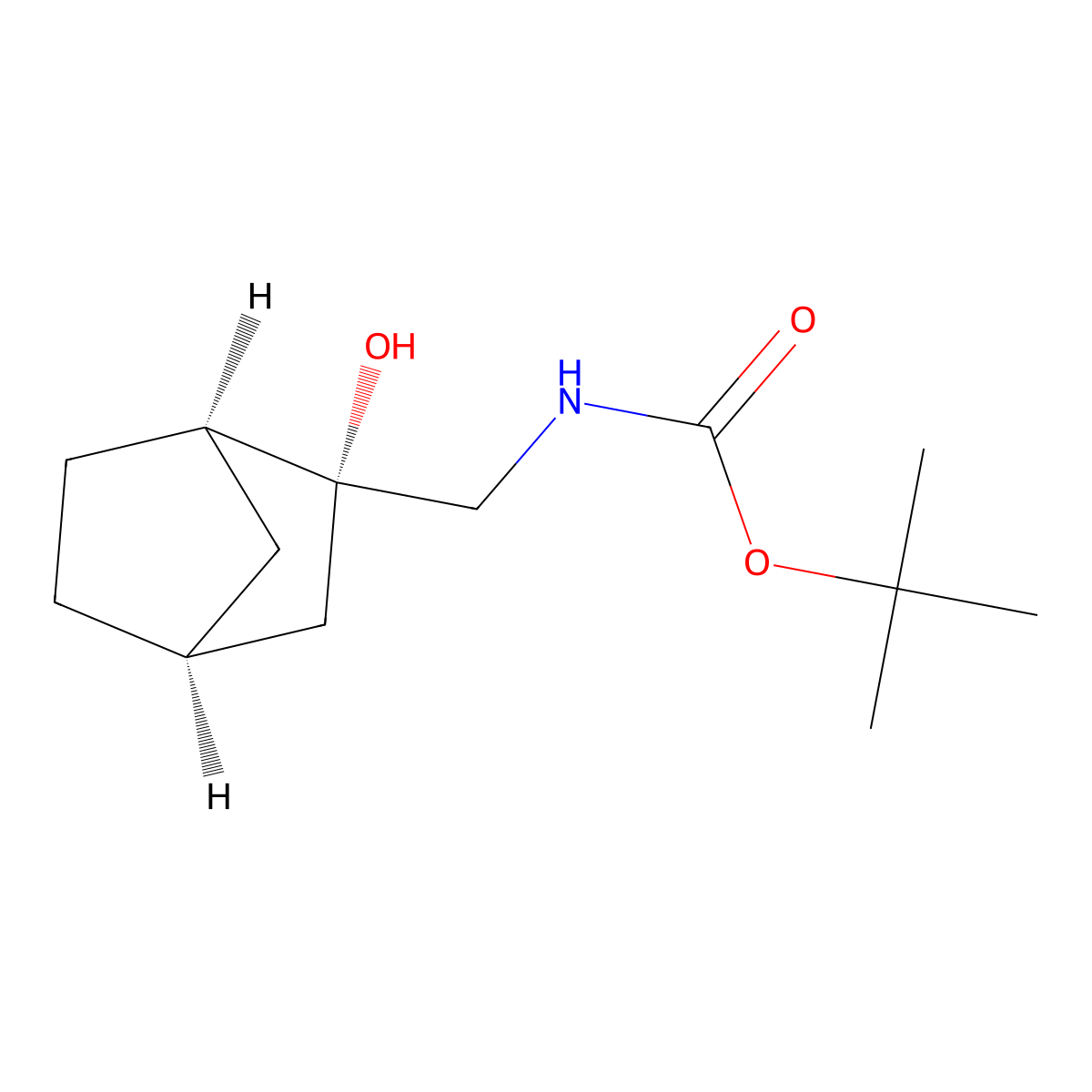 rac-tert-butyl N-{[(1R,2R,4S)-2-hydroxybicyclo[2.2.1]heptan-2-yl]methyl}carbamate molecular structure, CAS 2408936-20-7