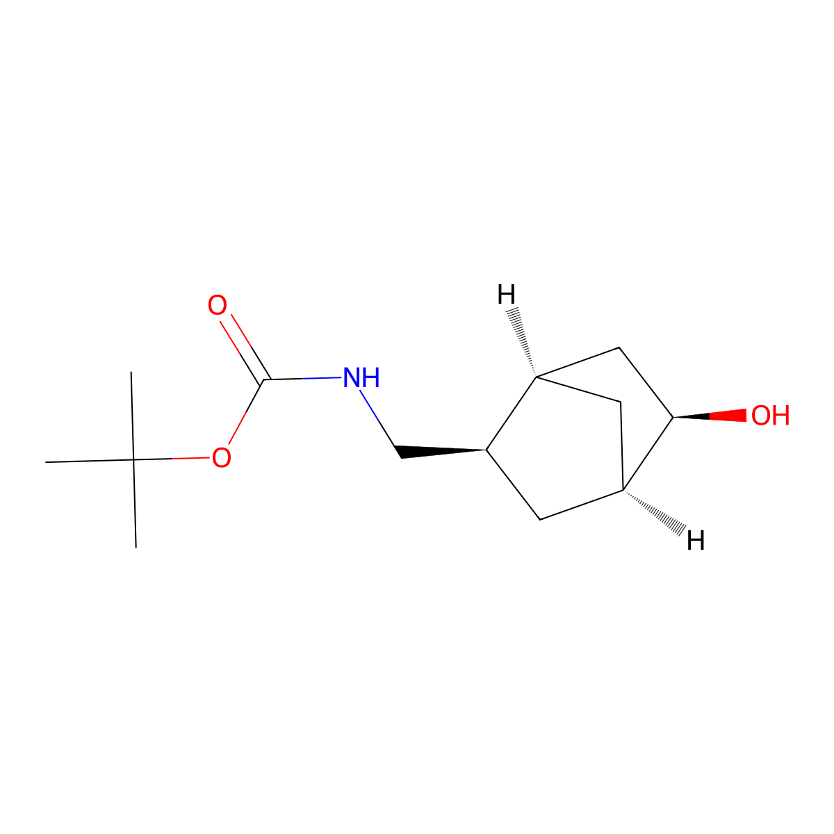rac-tert-butyl N-{[(1R,2R,4R,5R)-5-hydroxybicyclo[2.2.1]heptan-2-yl]methyl}carbamate molecular structure, CAS 2408936-36-5