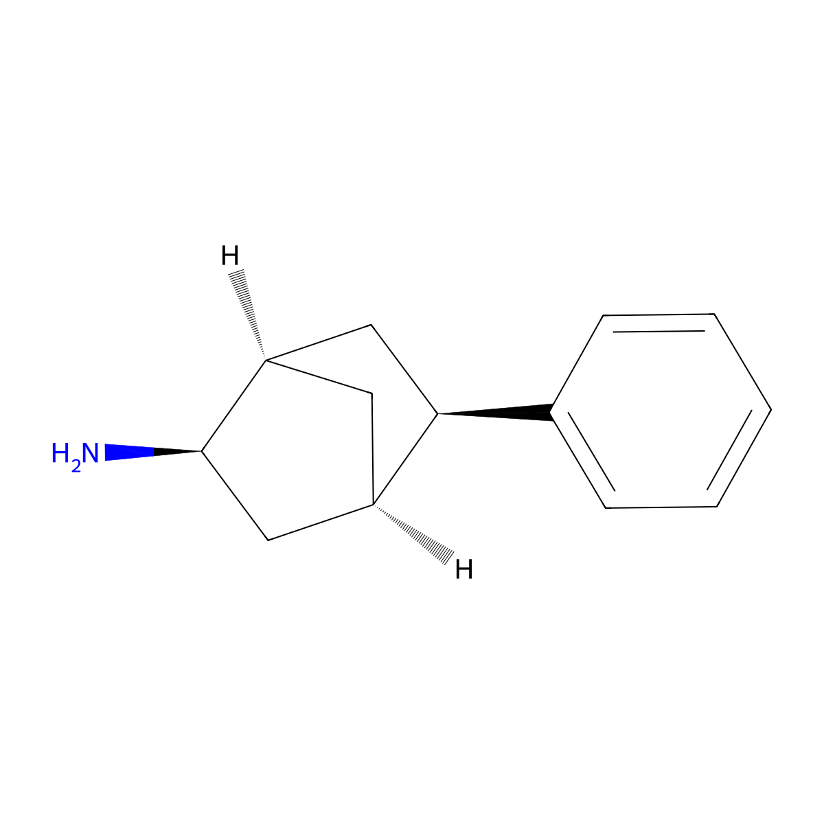 rac-(1R,2R,4R,5R)-5-phenylbicyclo[2.2.1]heptan-2-amine molecular structure, CAS 2408936-41-2