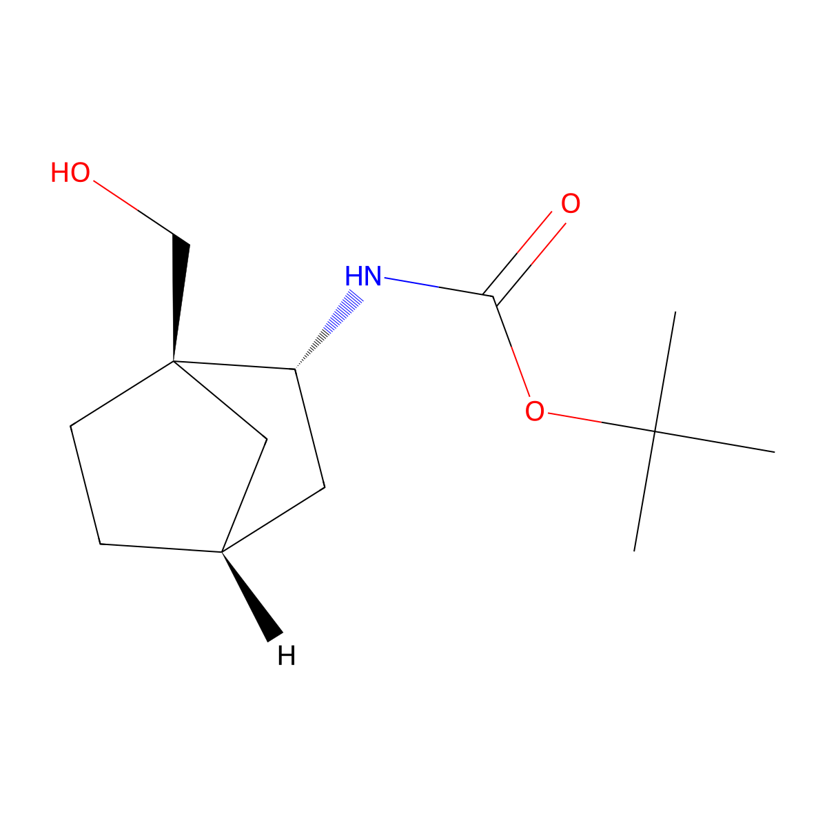 rac-tert-butyl N-[(1R,2R,4R)-1-(hydroxymethyl)bicyclo[2.2.1]heptan-2-yl]carbamate molecular structure, CAS 2408936-70-7