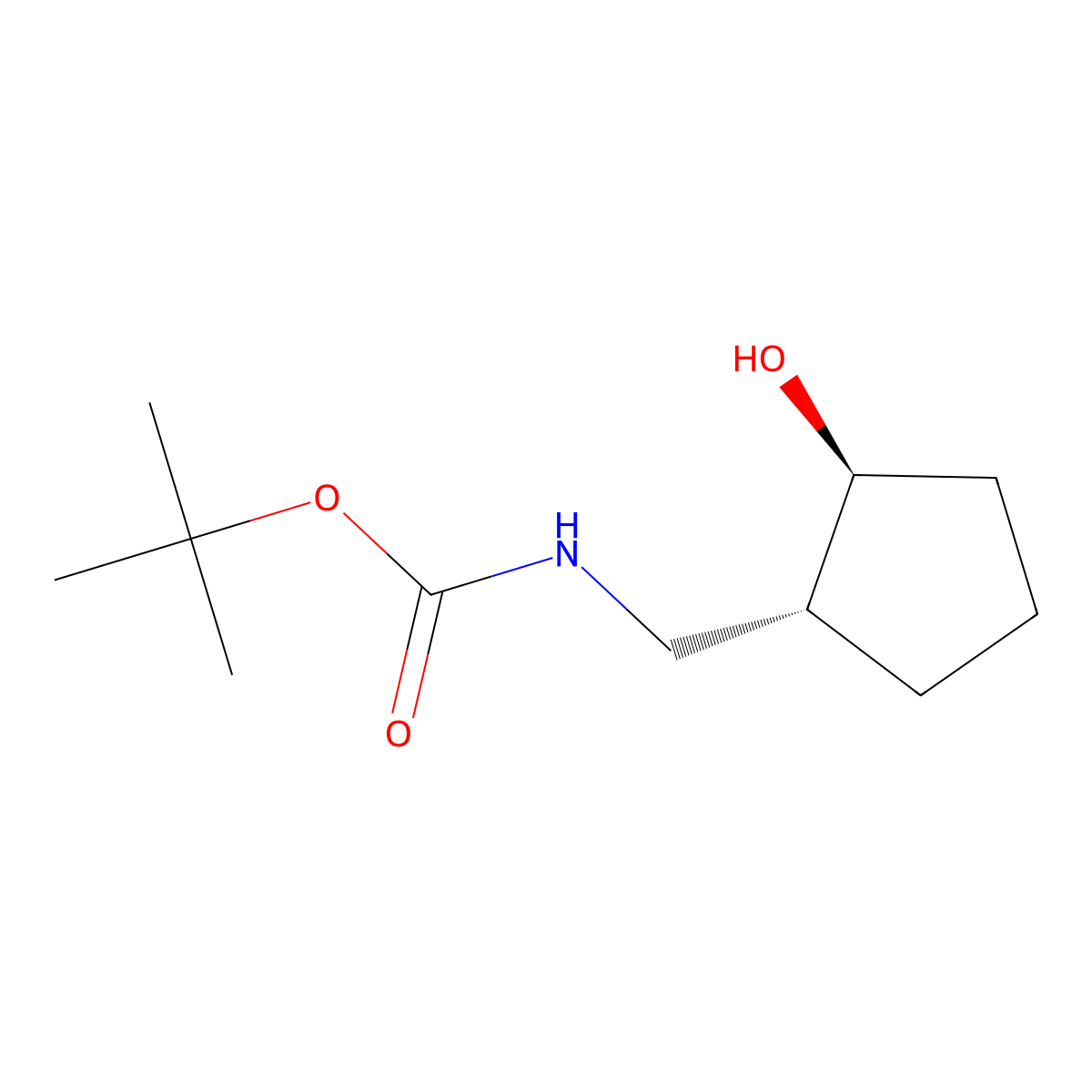 tert-butyl N-{[(1R,2S)-2-hydroxycyclopentyl]methyl}carbamate molecular structure, CAS 2408936-81-0