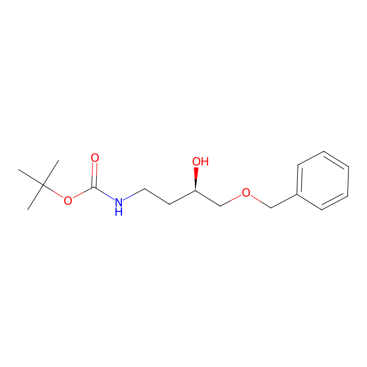 tert-butyl N-[(3R)-4-(benzyloxy)-3-hydroxybutyl]carbamate molecular structure, CAS 2408937-10-8