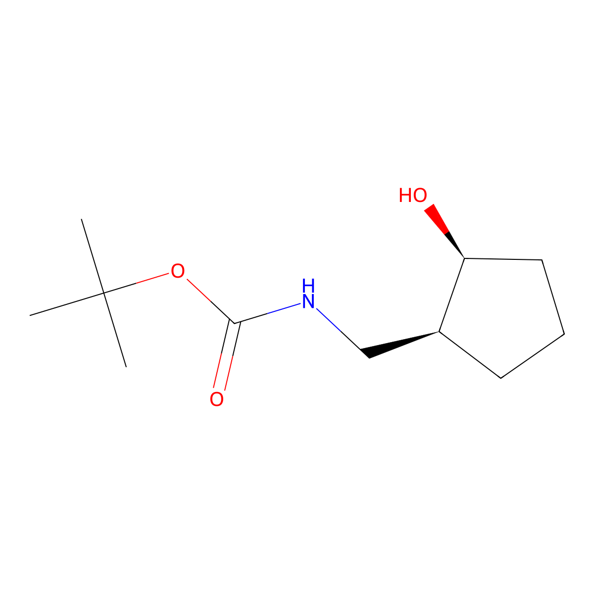 rac-tert-butyl N-{[(1R,2R)-2-hydroxycyclopentyl]methyl}carbamate molecular structure, CAS 2408937-36-8