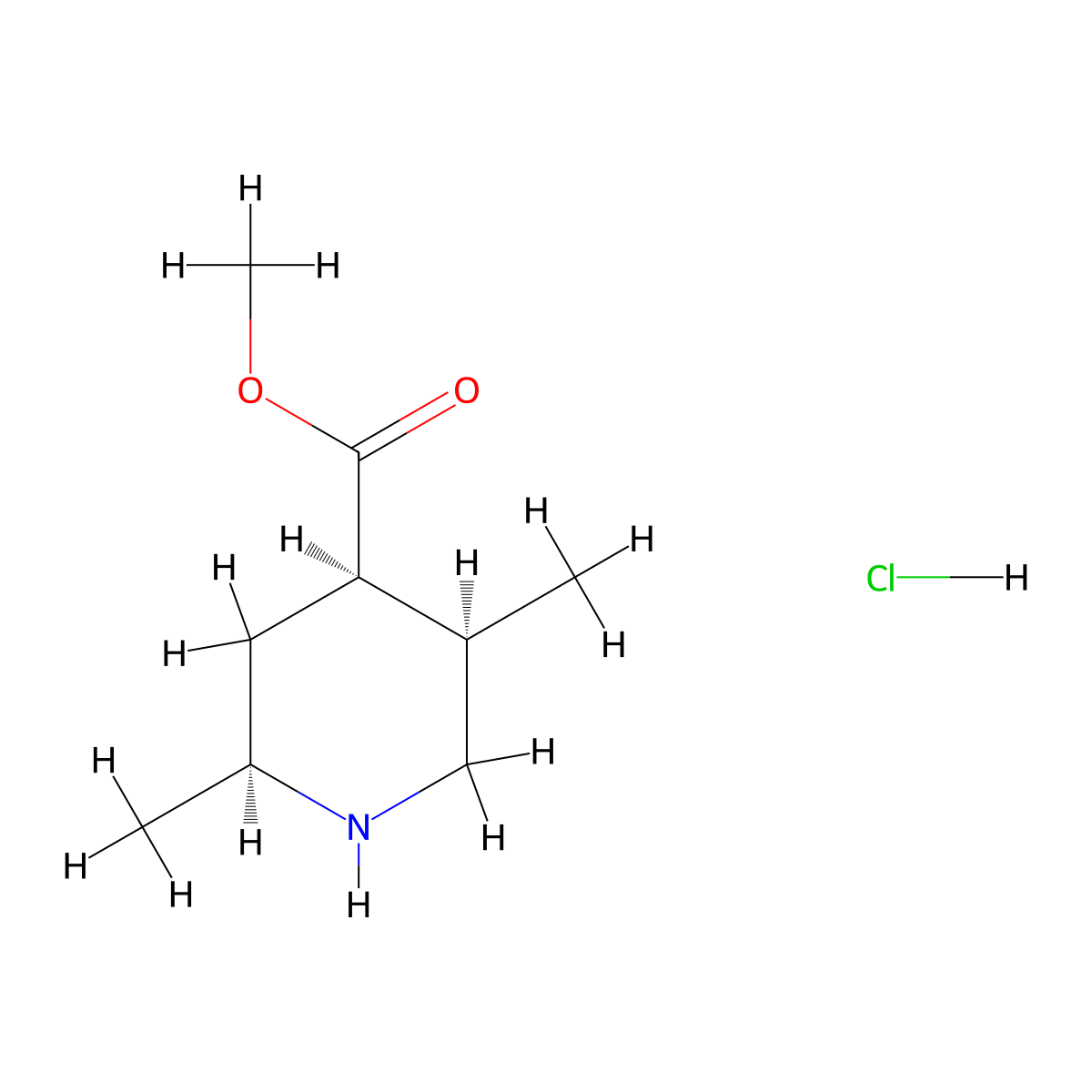 rac-methyl (2R,4S,5S)-2,5-dimethylpiperidine-4-carboxylate hydrochloride molecular structure, CAS 2408938-02-1