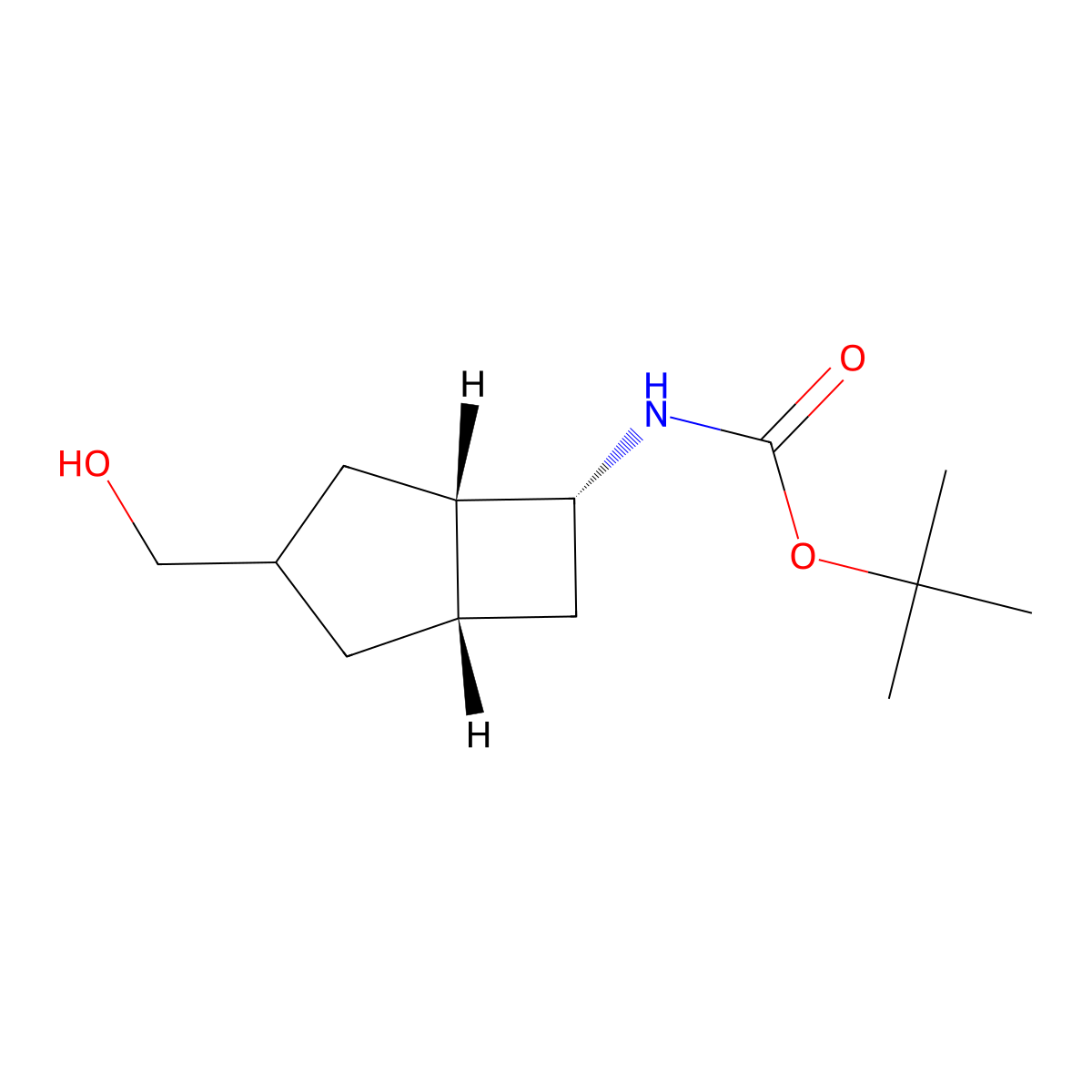 tert-butyl N-[3-(hydroxymethyl)bicyclo[3.2.0]heptan-6-yl]carbamate molecular structure, CAS 2408946-88-1