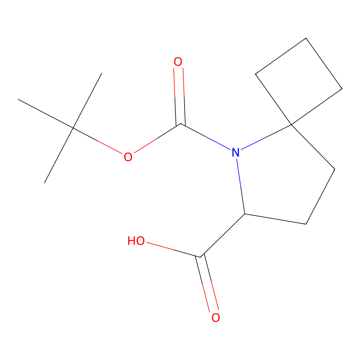 N-Boc-5-azaspiro[3.4]octane-6-carboxylic acid molecular structure, CAS 2408957-44-6