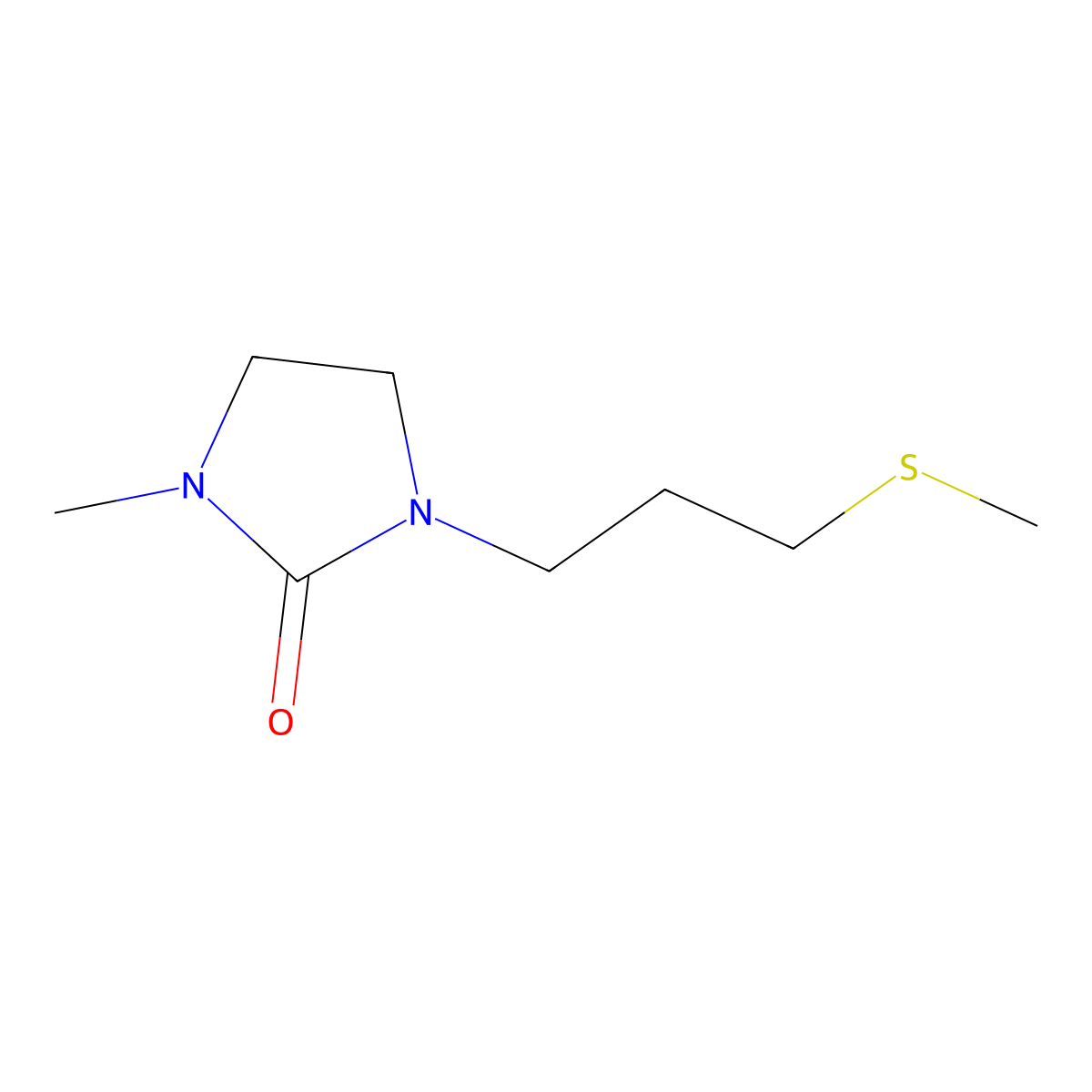 1-Methyl-3-(3-(methylsulfanyl)propyl)imidazolidin-2-one molecular structure, CAS 2408957-77-5