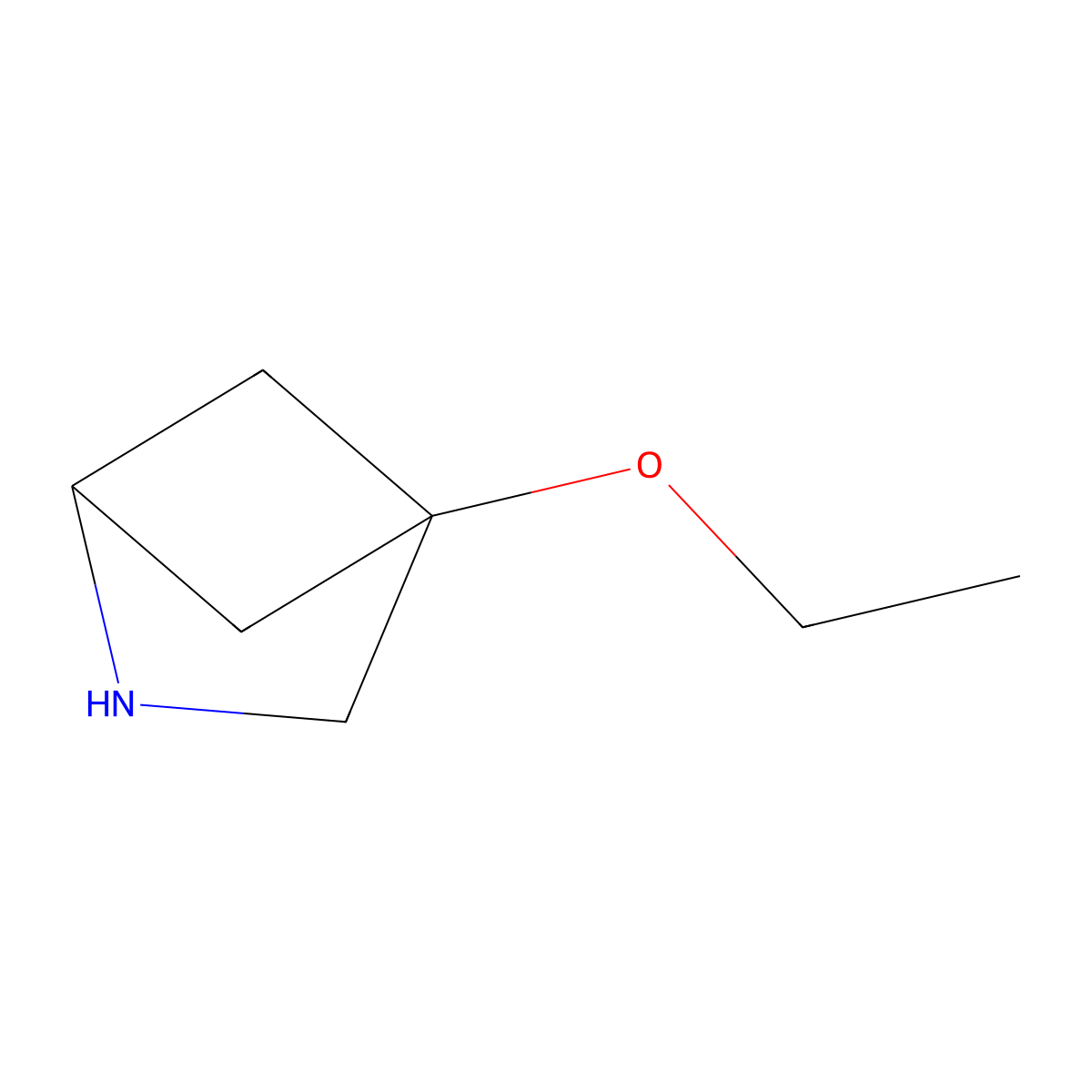 4-Ethoxy-2-azabicyclo[2.1.1]hexane molecular structure, CAS 2408958-05-2