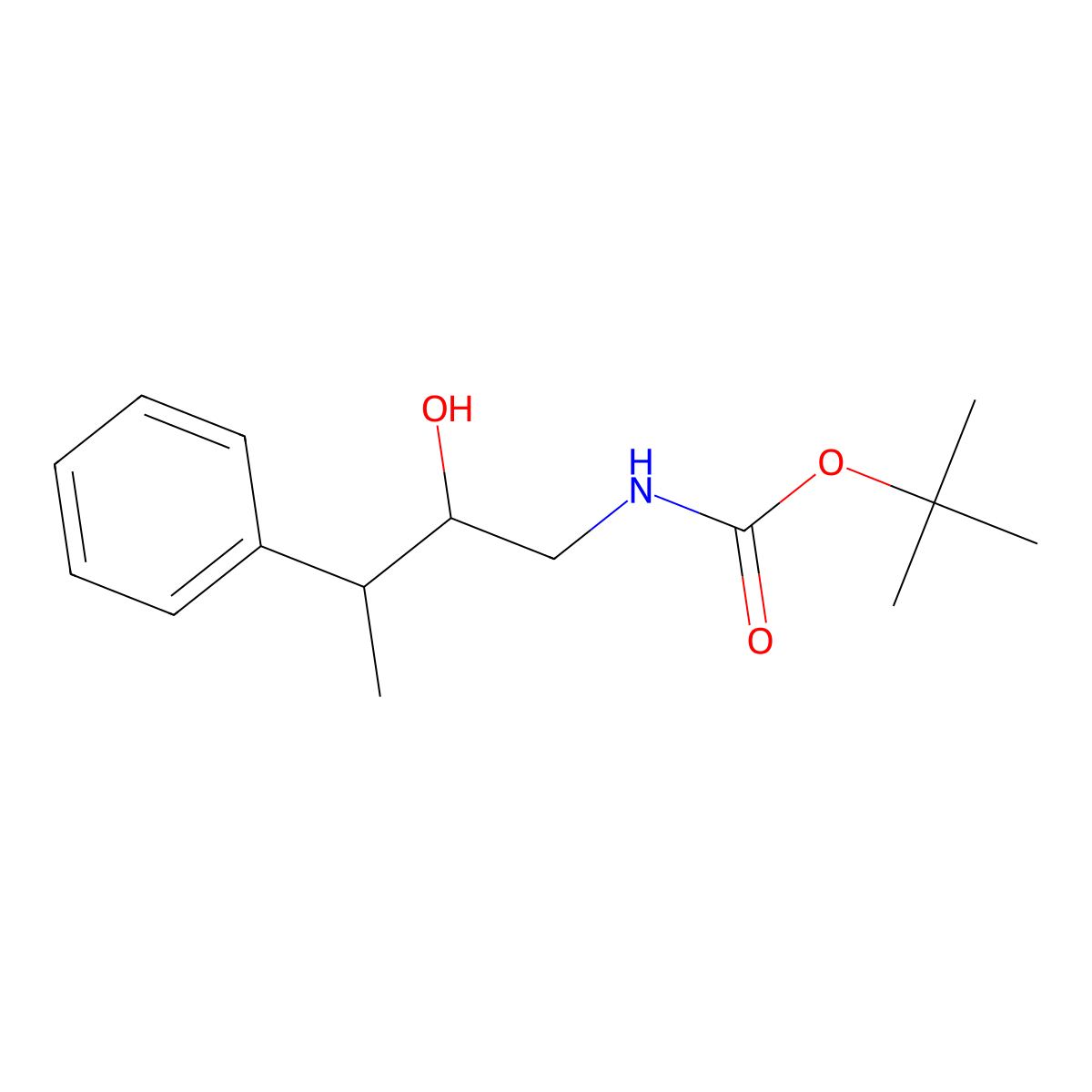 tert-butyl N-(2-hydroxy-3-phenylbutyl)carbamate molecular structure, CAS 2408958-13-2