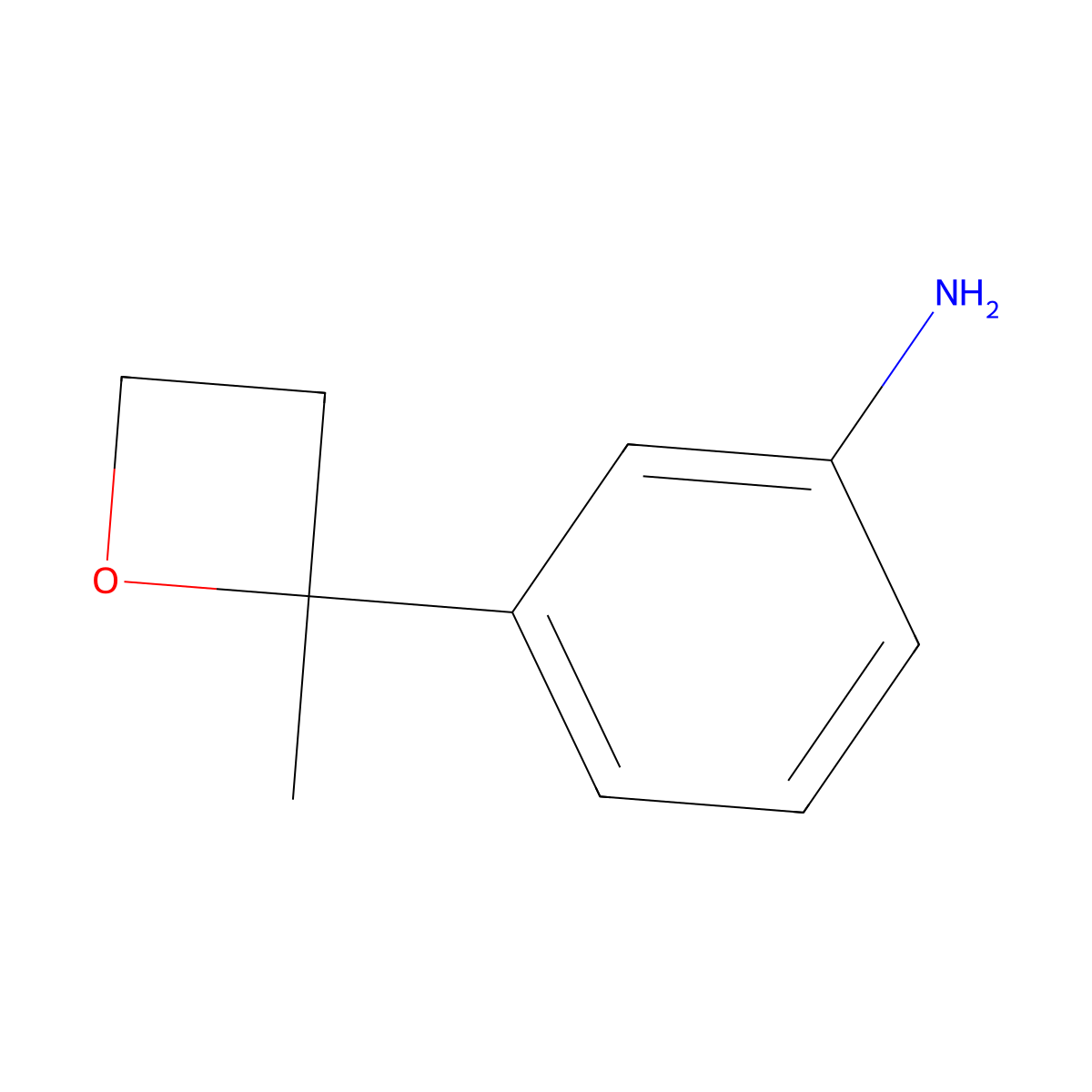 3-(2-Methyloxetan-2-yl)aniline molecular structure, CAS 2408958-46-1