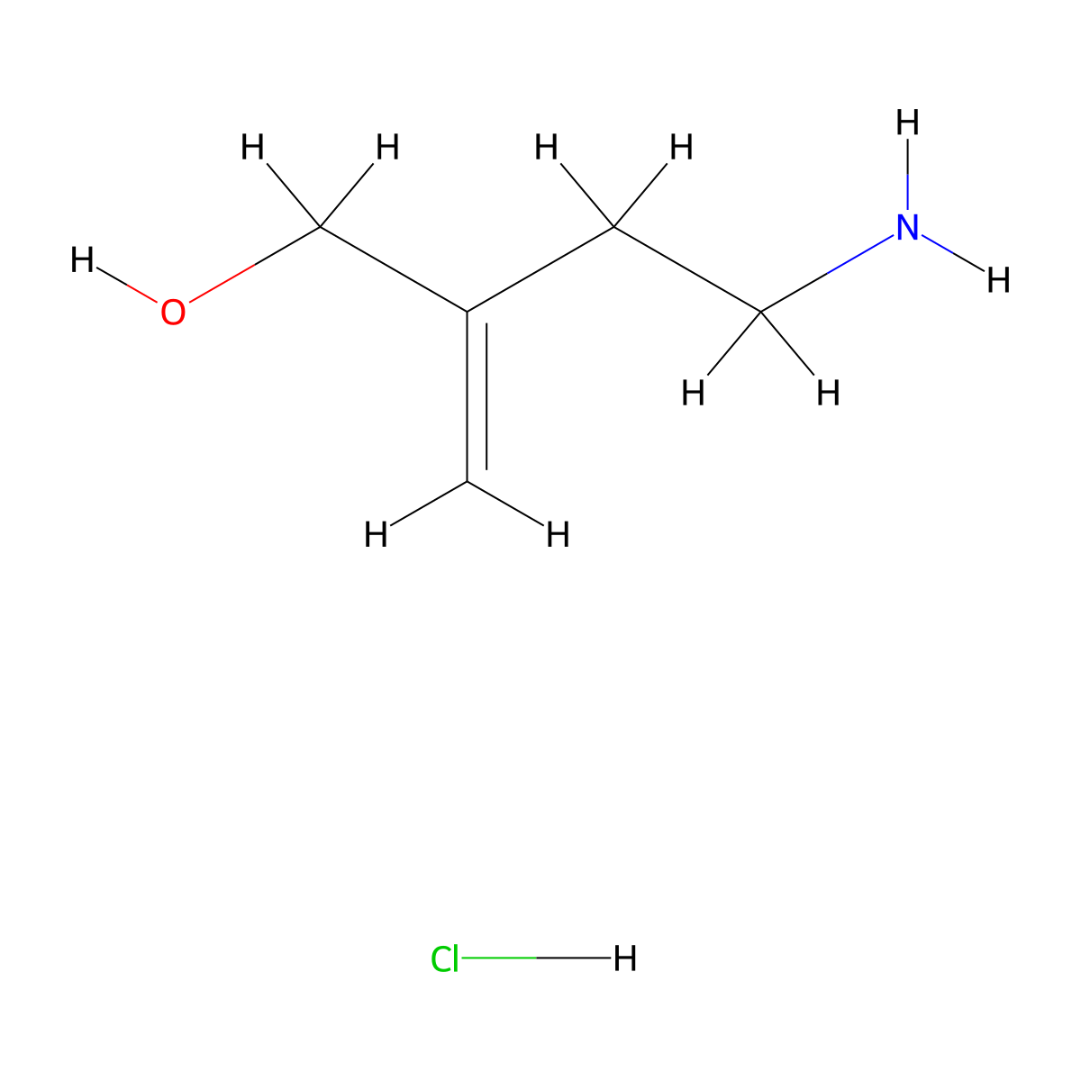 4-Amino-2-methylidenebutan-1-olhydrochloride molecular structure, CAS 2408958-50-7