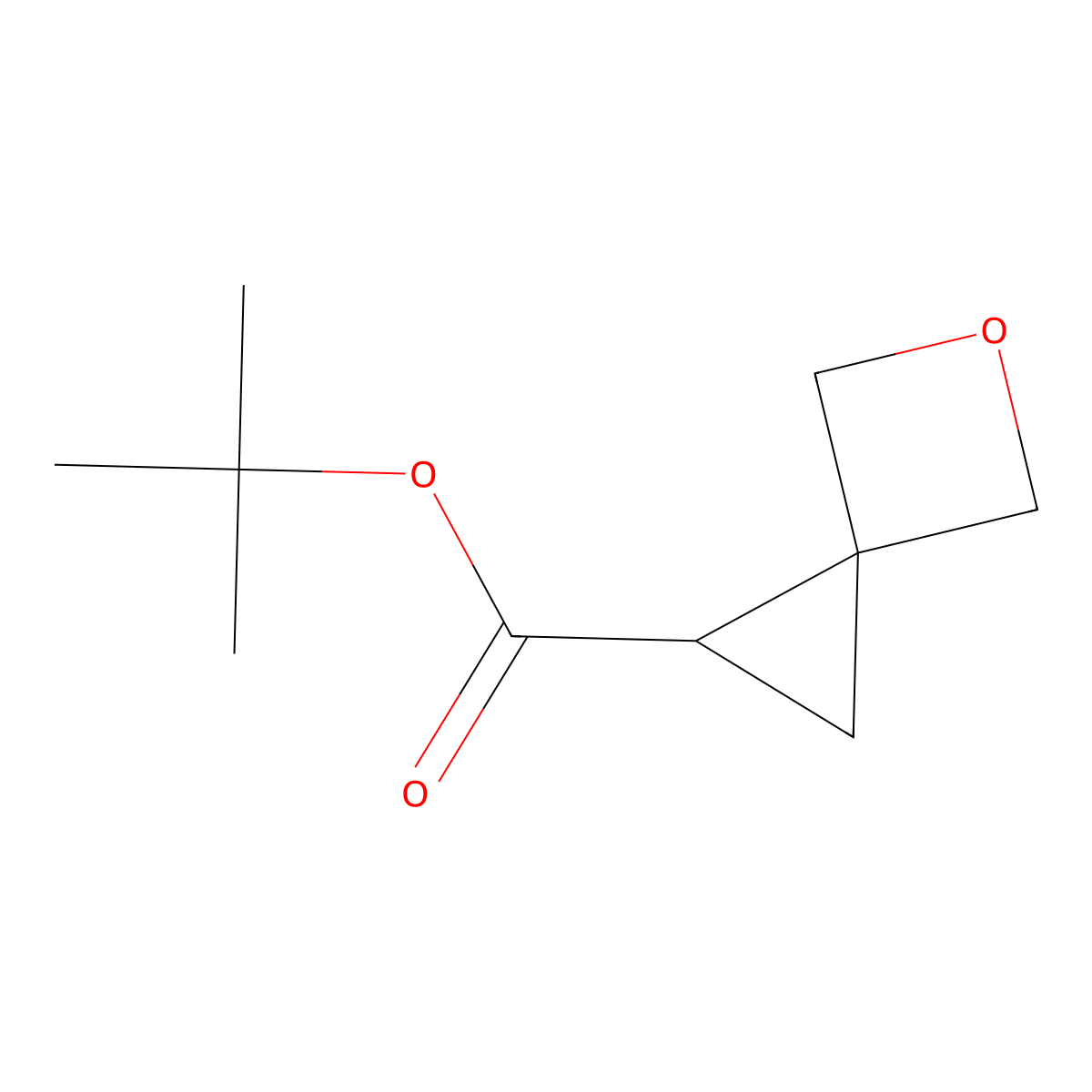 Tert-butyl 5-oxaspiro(2.3)hexane-1-carboxylate molecular structure, CAS 2408959-04-4