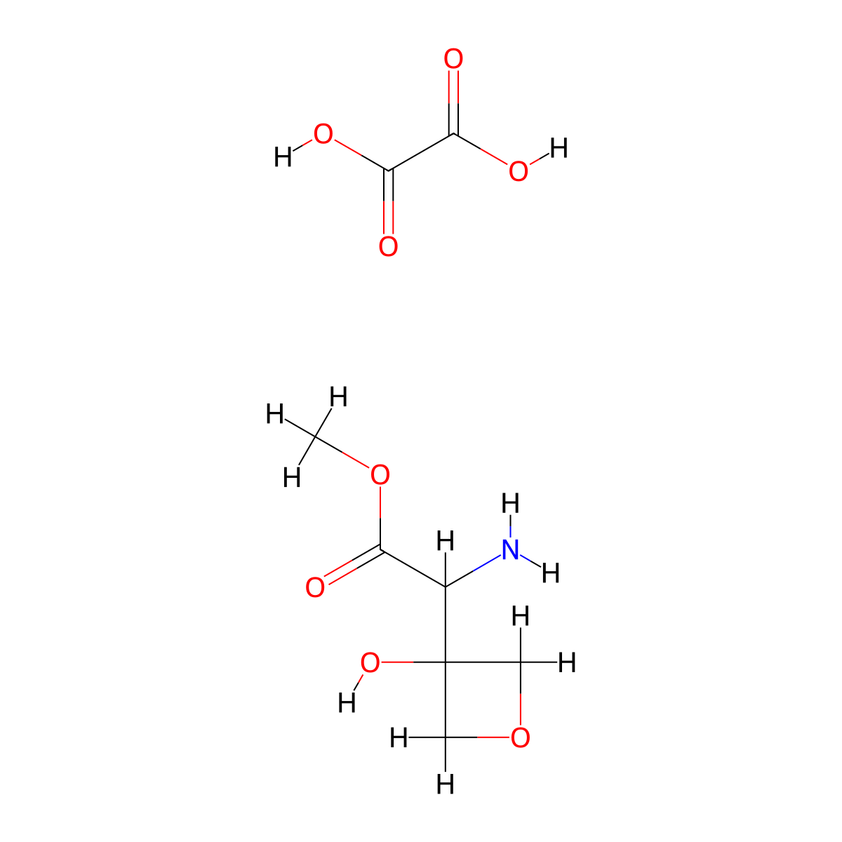 Methyl2-amino-2-(3-hydroxyoxetan-3-yl)acetate,oxalicacid molecular structure, CAS 2408959-21-5