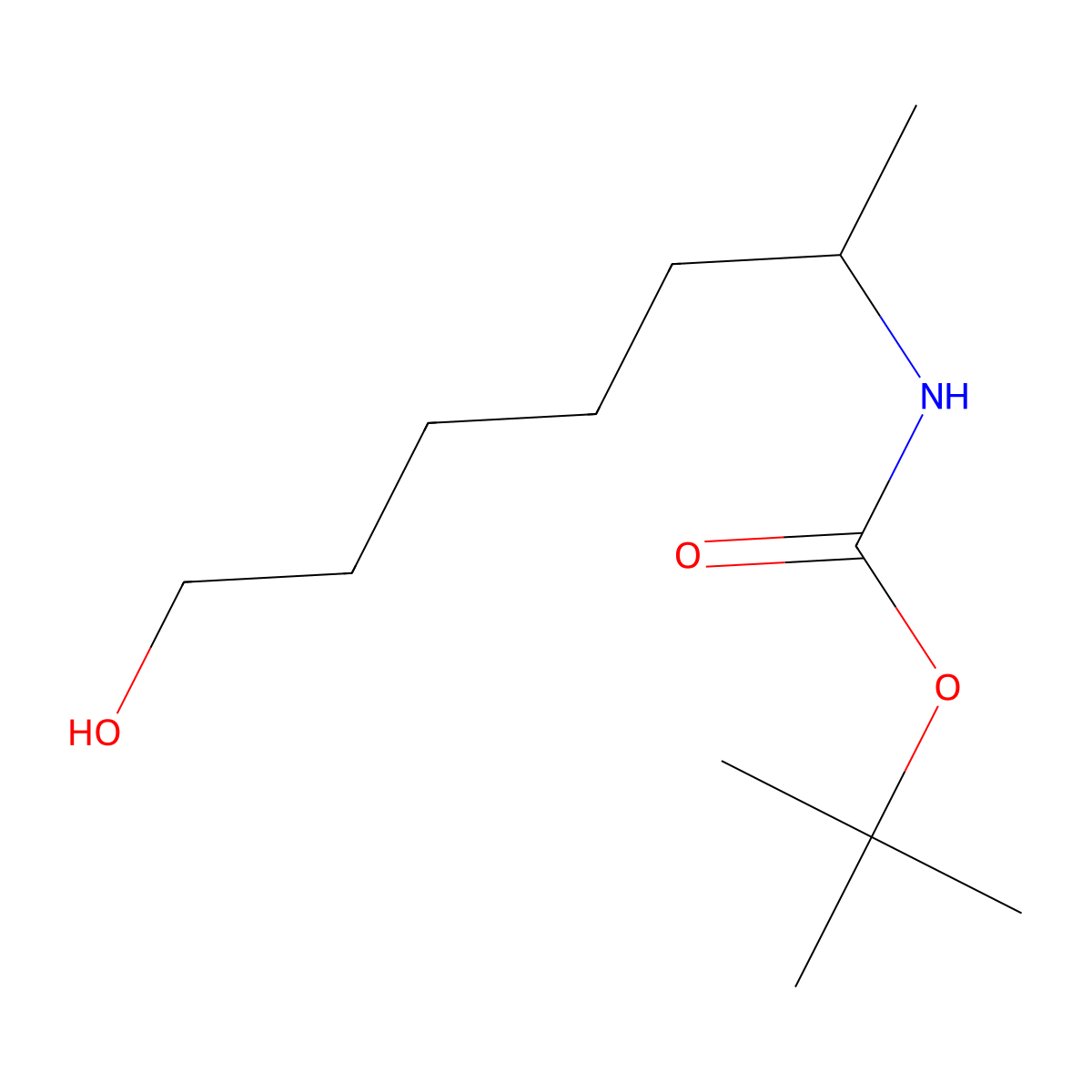 tert-butyl N-(7-hydroxyheptan-2-yl)carbamate molecular structure, CAS 2408959-30-6