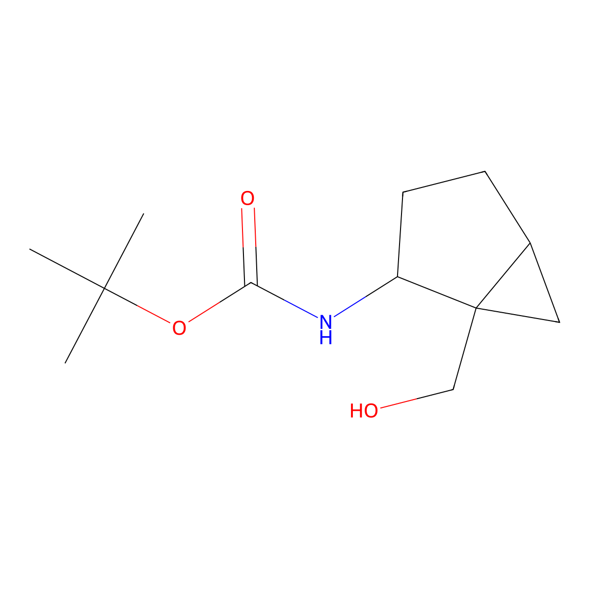 tert-butyl N-[1-(hydroxymethyl)bicyclo[3.1.0]hexan-2-yl]carbamate molecular structure, CAS 2408959-31-7