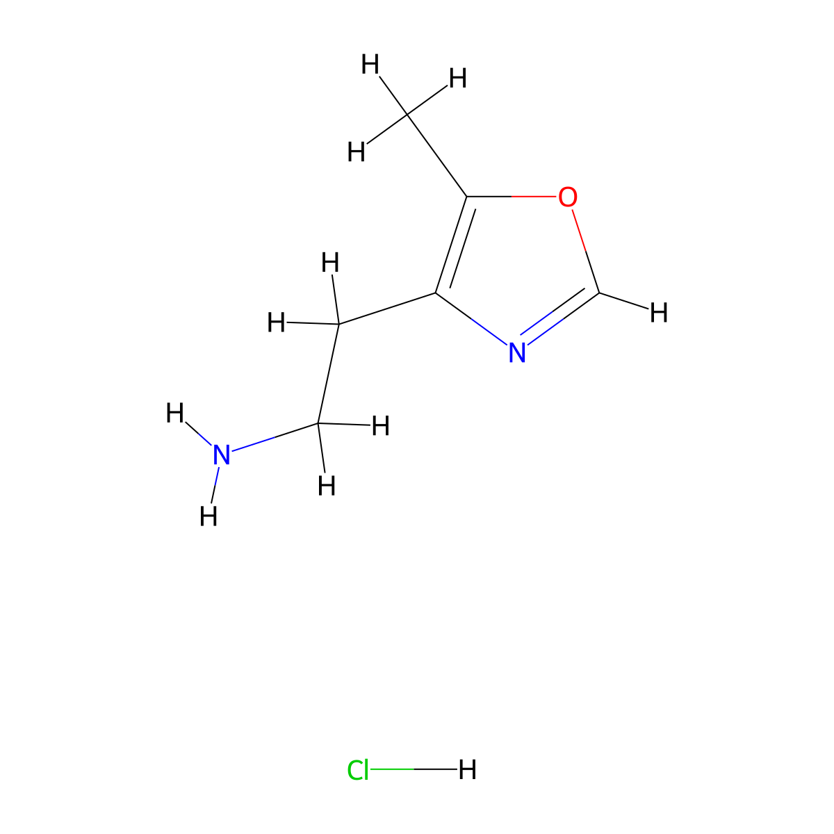2-(5-Methyl-1,3-oxazol-4-yl)ethan-1-amine hydrochloride molecular structure, CAS 2408959-63-5