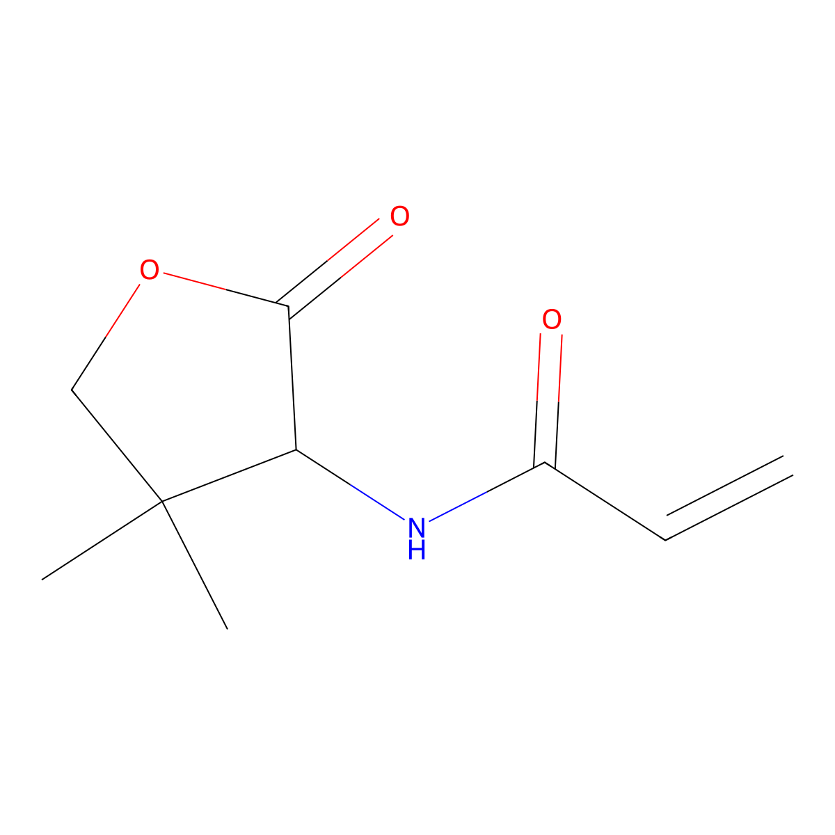 N-(4,4-dimethyl-2-oxooxolan-3-yl)prop-2-enamide molecular structure, CAS 2408959-90-8