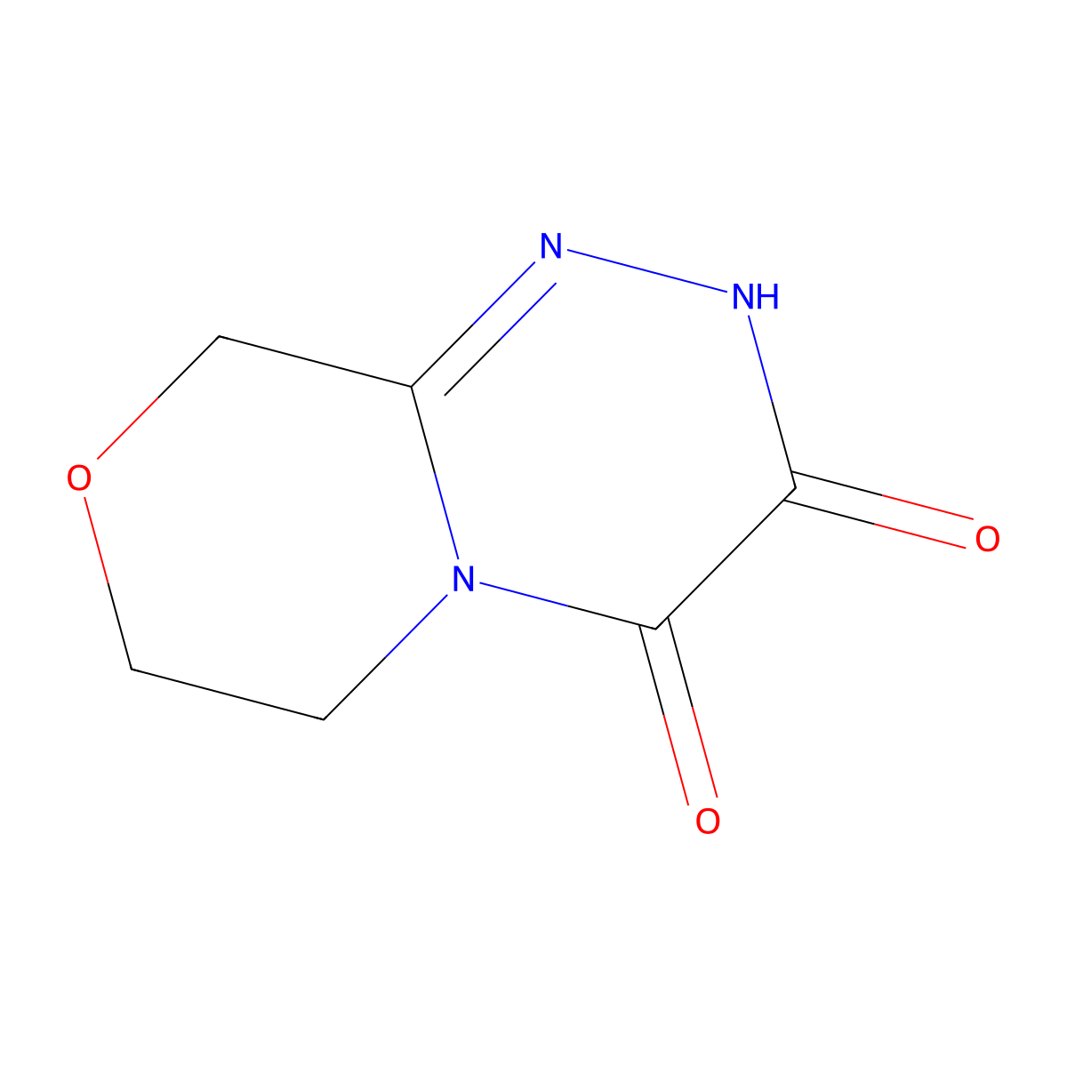 2H,3H,4H,6H,7H,9H-[1,2,4]triazino[3,4-c]morpholine-3,4-dione molecular structure, CAS 2408959-91-9