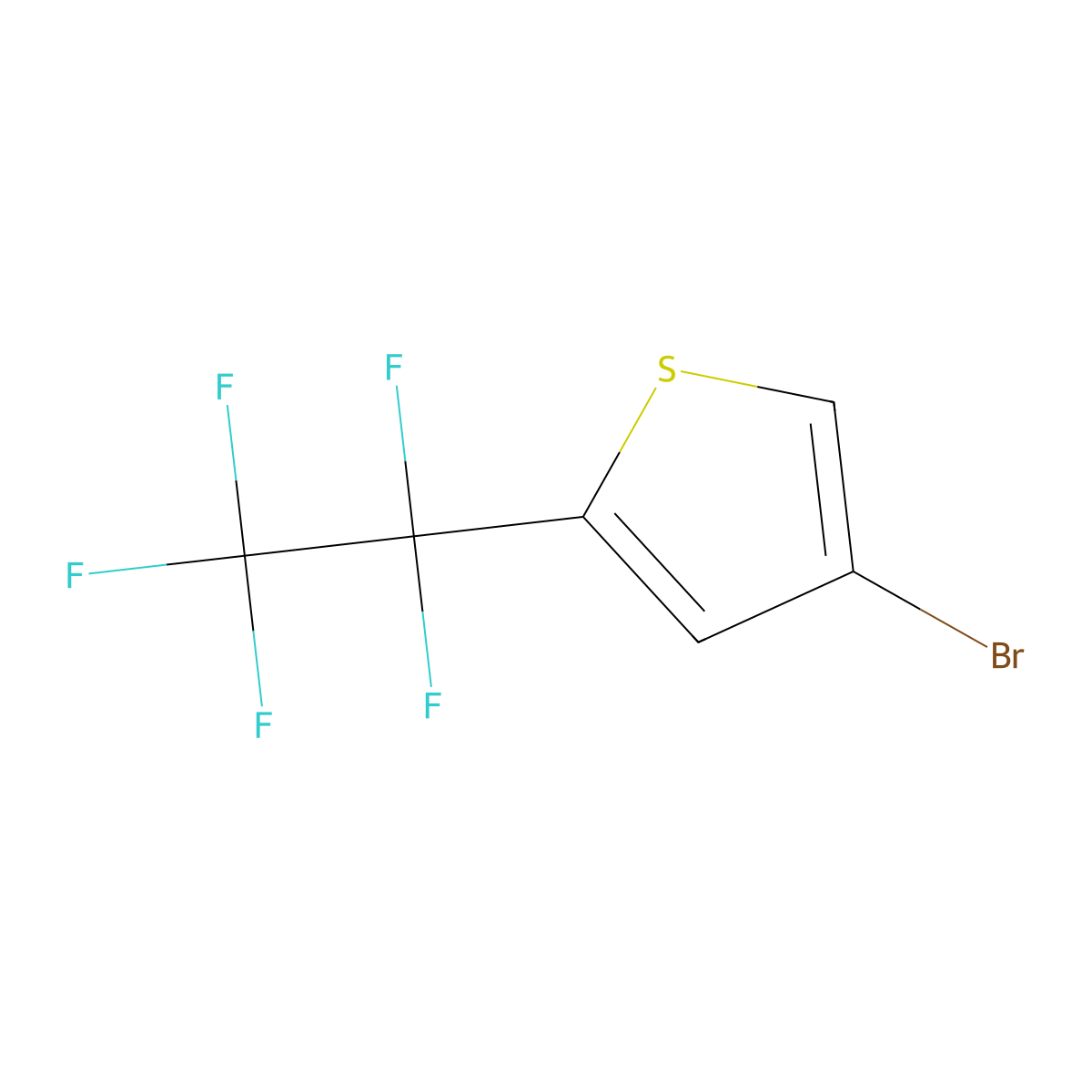 4-Bromo-2-(pentafluoroethyl)thiophene molecular structure, CAS 2408960-02-9