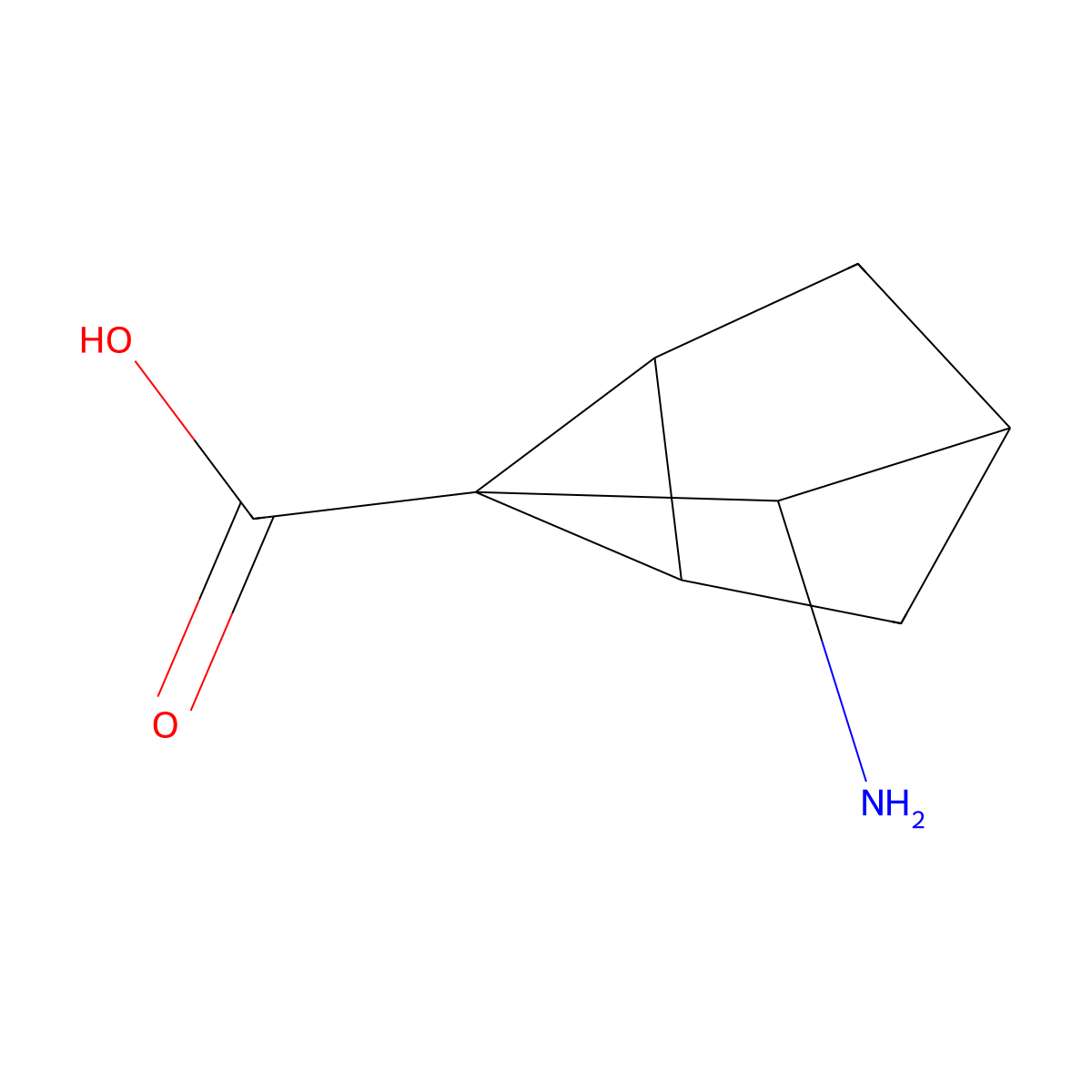 7-Aminotricyclo[2.2.1.0,2,6]heptane-1-carboxylic acid molecular structure, CAS 2408962-29-6