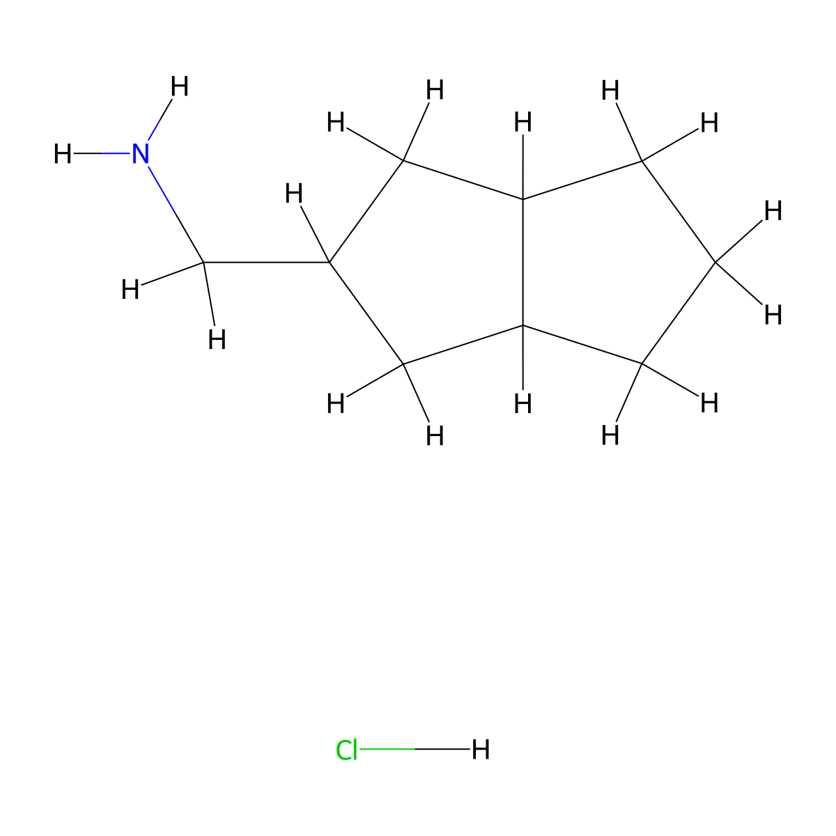 (Octahydropentalen-2-yl)methanamine hydrochloride molecular structure, CAS 2408962-30-9