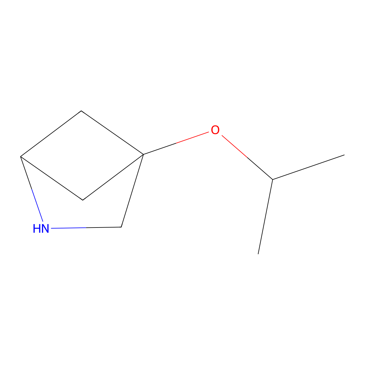 4-(Propan-2-yloxy)-2-azabicyclo[2.1.1]hexane molecular structure, CAS 2408962-34-3