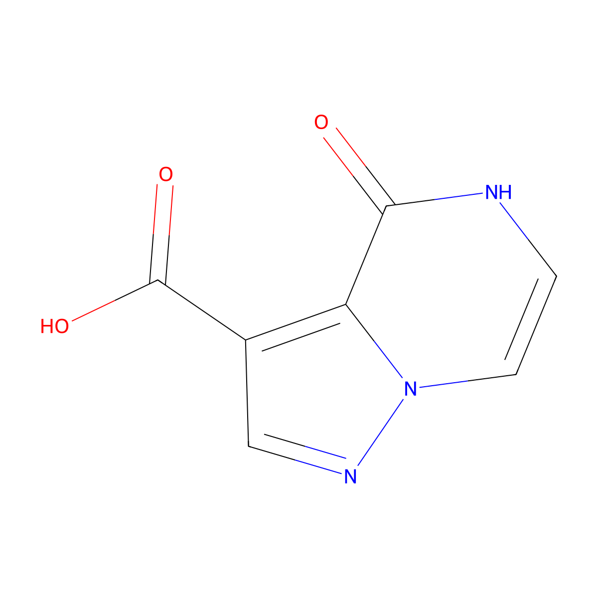 4-oxo-4H,5H-pyrazolo[1,5-a]pyrazine-3-carboxylic acid molecular structure, CAS 2408962-49-0