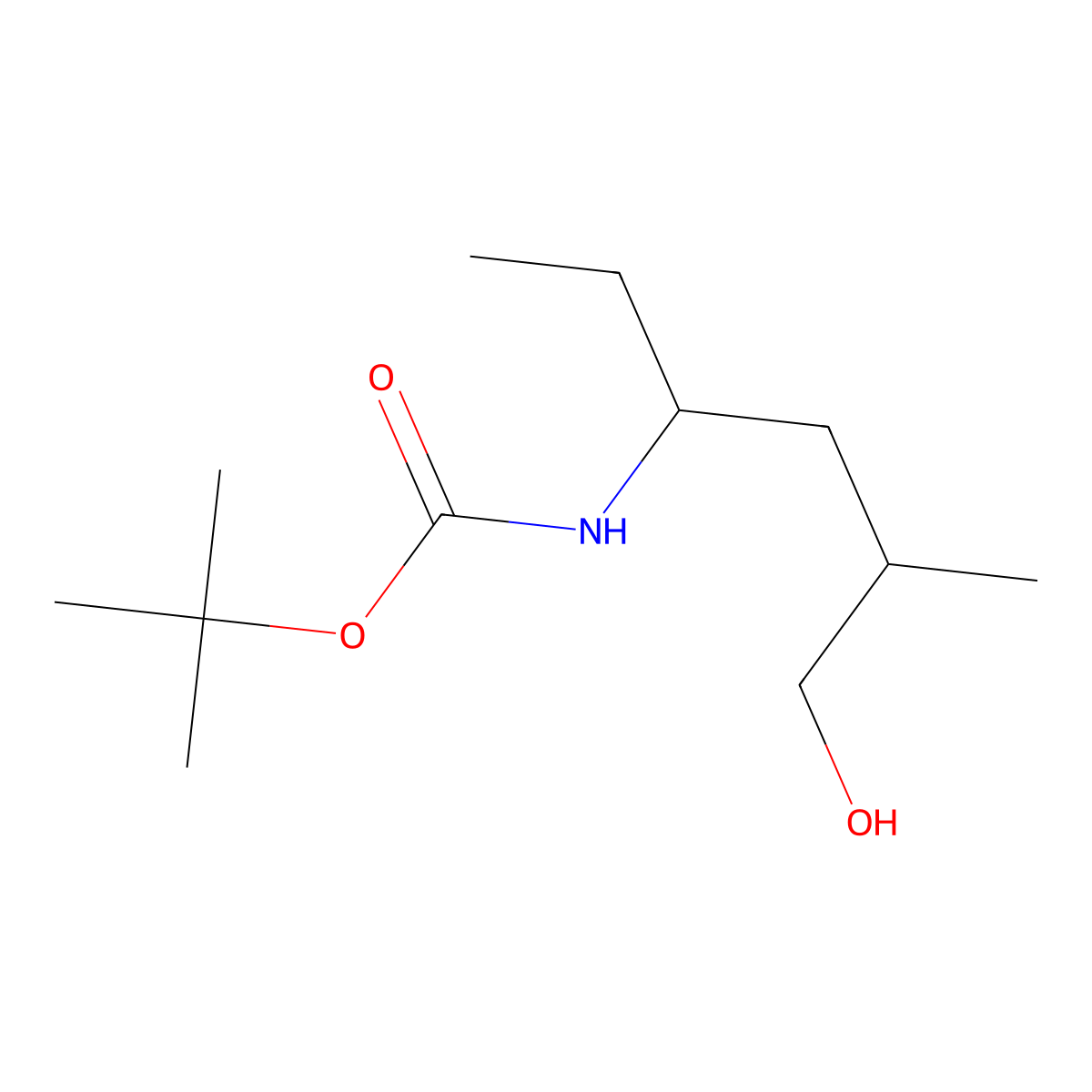 tert-butyl N-(6-hydroxy-5-methylhexan-3-yl)carbamate molecular structure, CAS 2408962-57-0