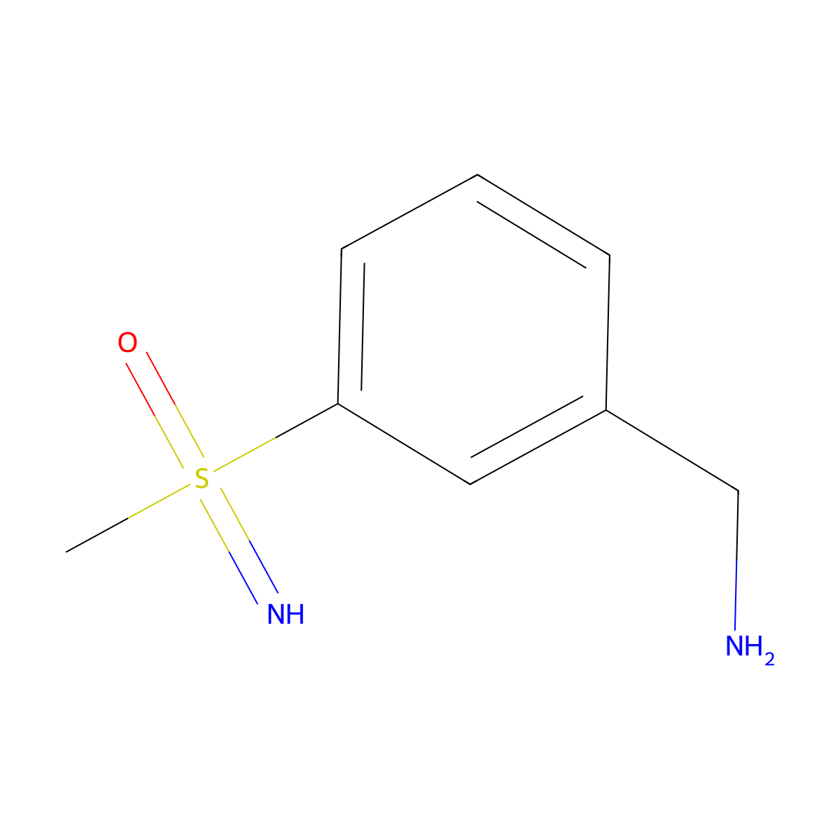 [3-(Aminomethyl)phenyl](imino)methyl-lambda6-sulfanone molecular structure, CAS 2408962-85-4