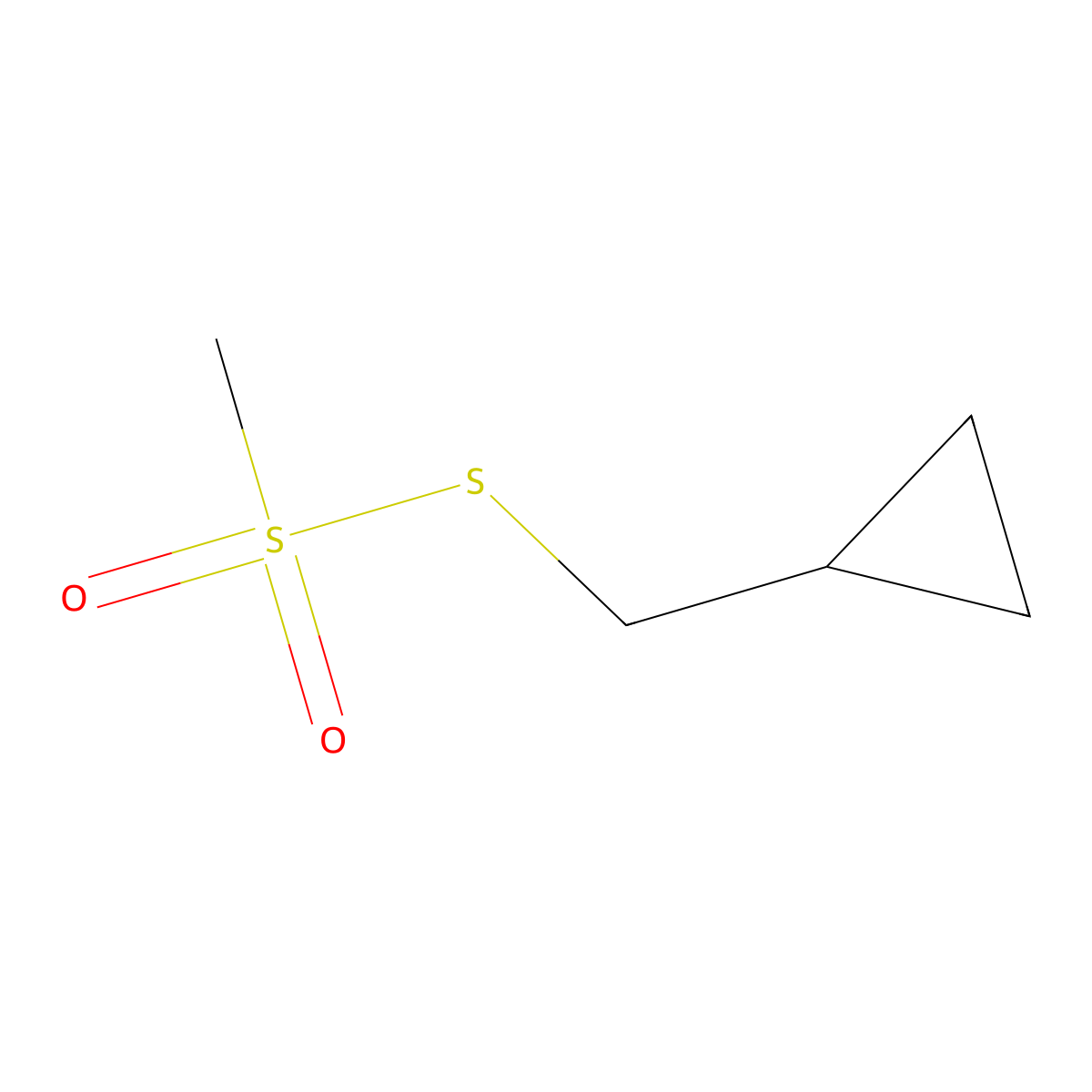 [(Methanesulfonylsulfanyl)methyl]cyclopropane molecular structure, CAS 2408962-87-6