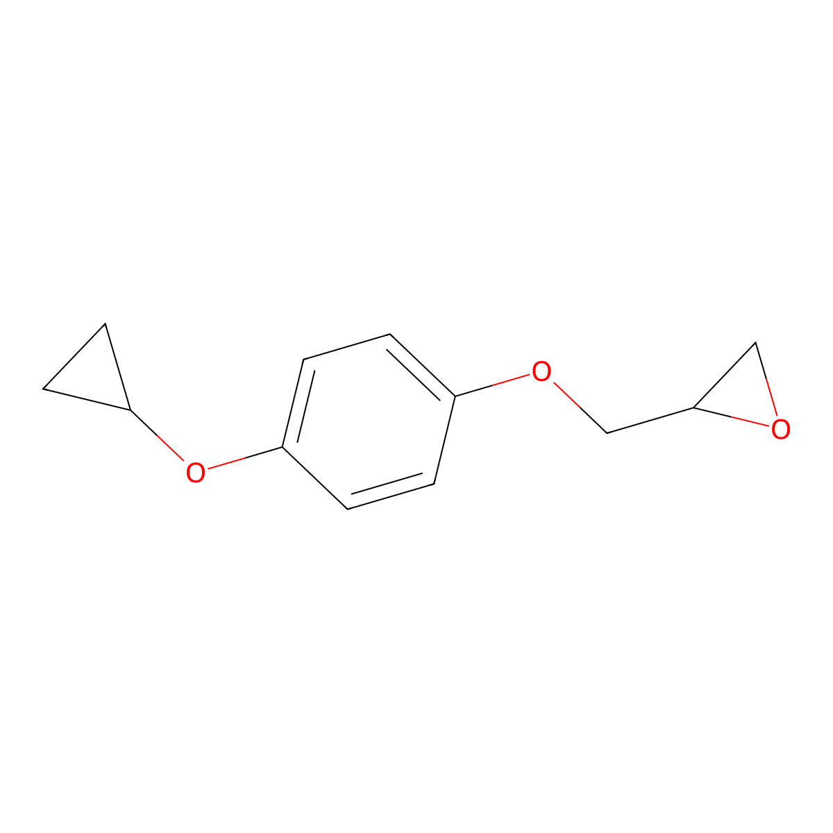 2-[(4-Cyclopropoxyphenoxy)methyl]oxirane molecular structure, CAS 2408963-44-8