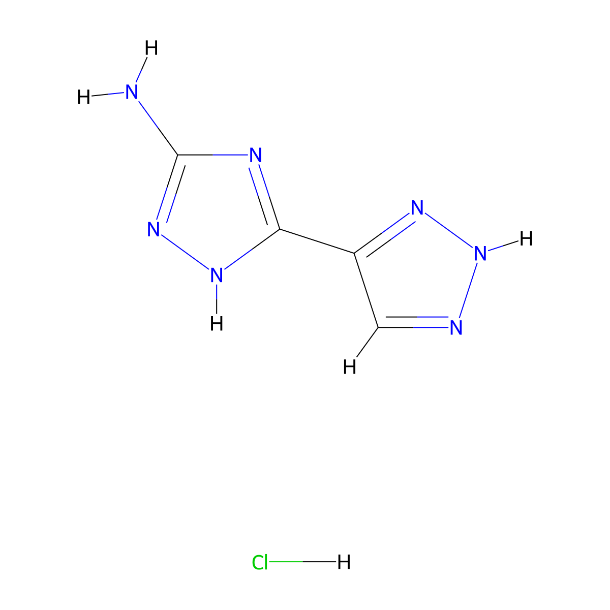 5-(1H-1,2,3-triazol-4-yl)-4H-1,2,4-triazol-3-amine hydrochloride molecular structure, CAS 2408963-49-3