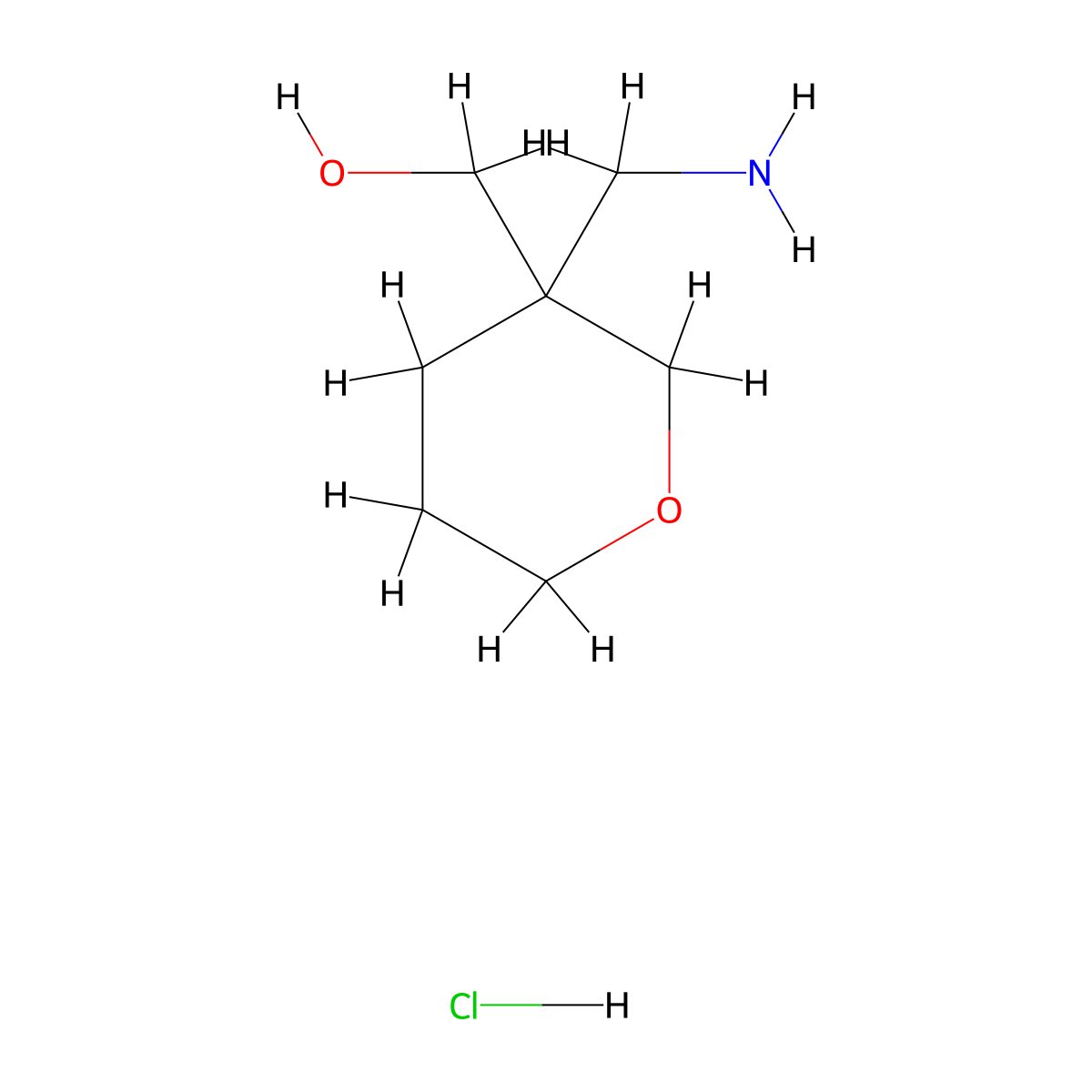 [3-(Aminomethyl)oxan-3-yl]methanol hydrochloride molecular structure, CAS 2408963-56-2