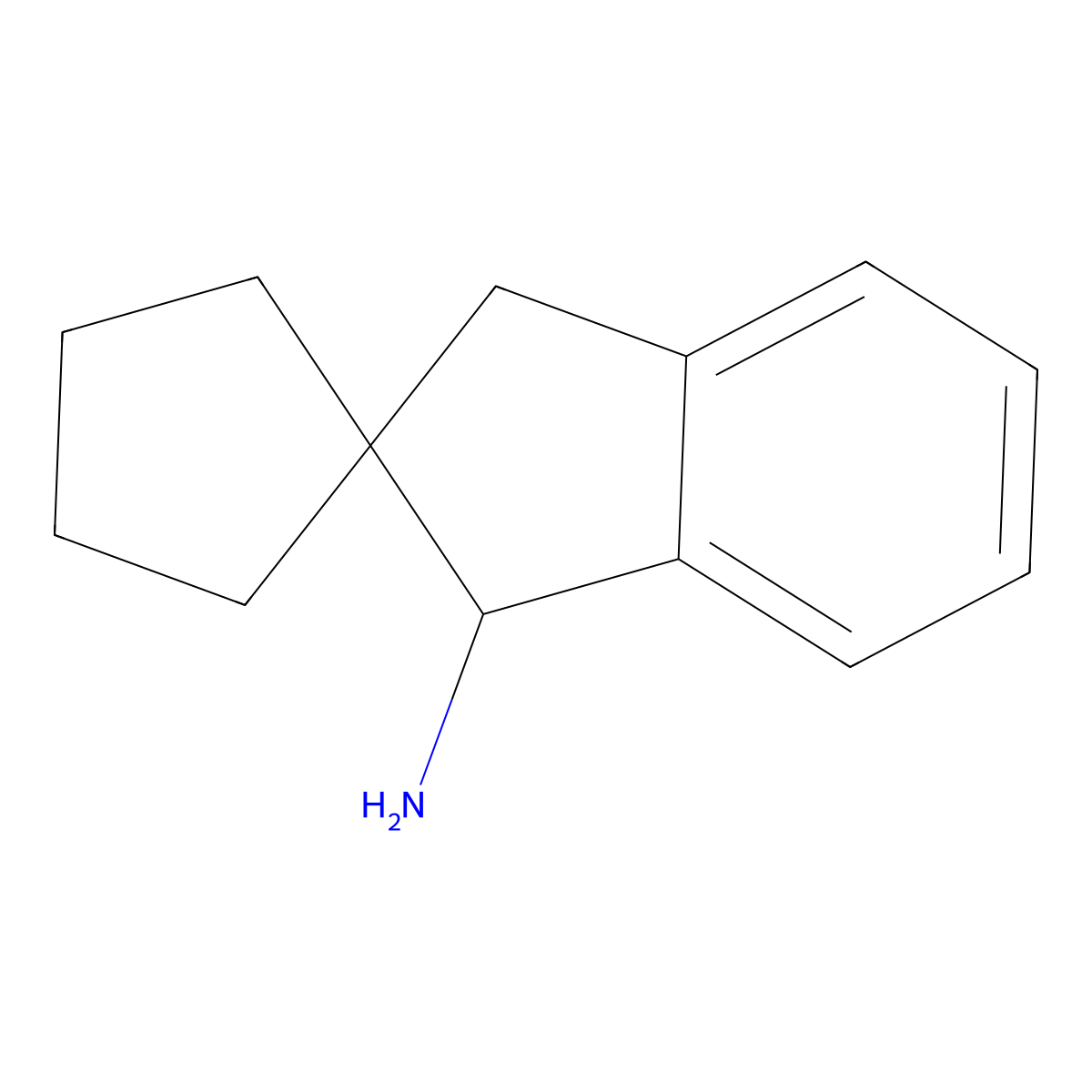 1',3'-Dihydrospiro[cyclopentane-1,2'-inden]-3'-amine molecular structure, CAS 2408964-39-4