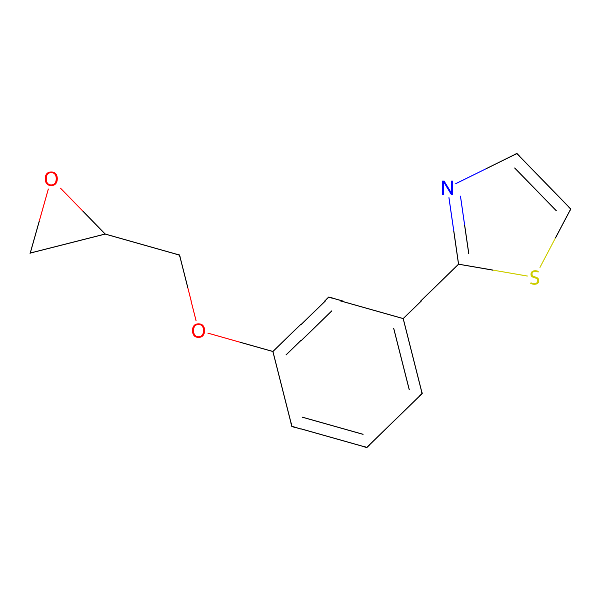 2-{3-[(Oxiran-2-yl)methoxy]phenyl}-1,3-thiazole molecular structure, CAS 2408964-45-2