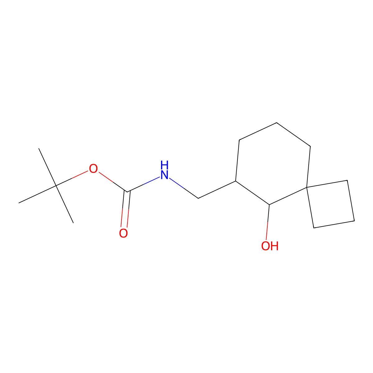 tert-butyl N-({5-hydroxyspiro[3.5]nonan-6-yl}methyl)carbamate molecular structure, CAS 2408964-83-8
