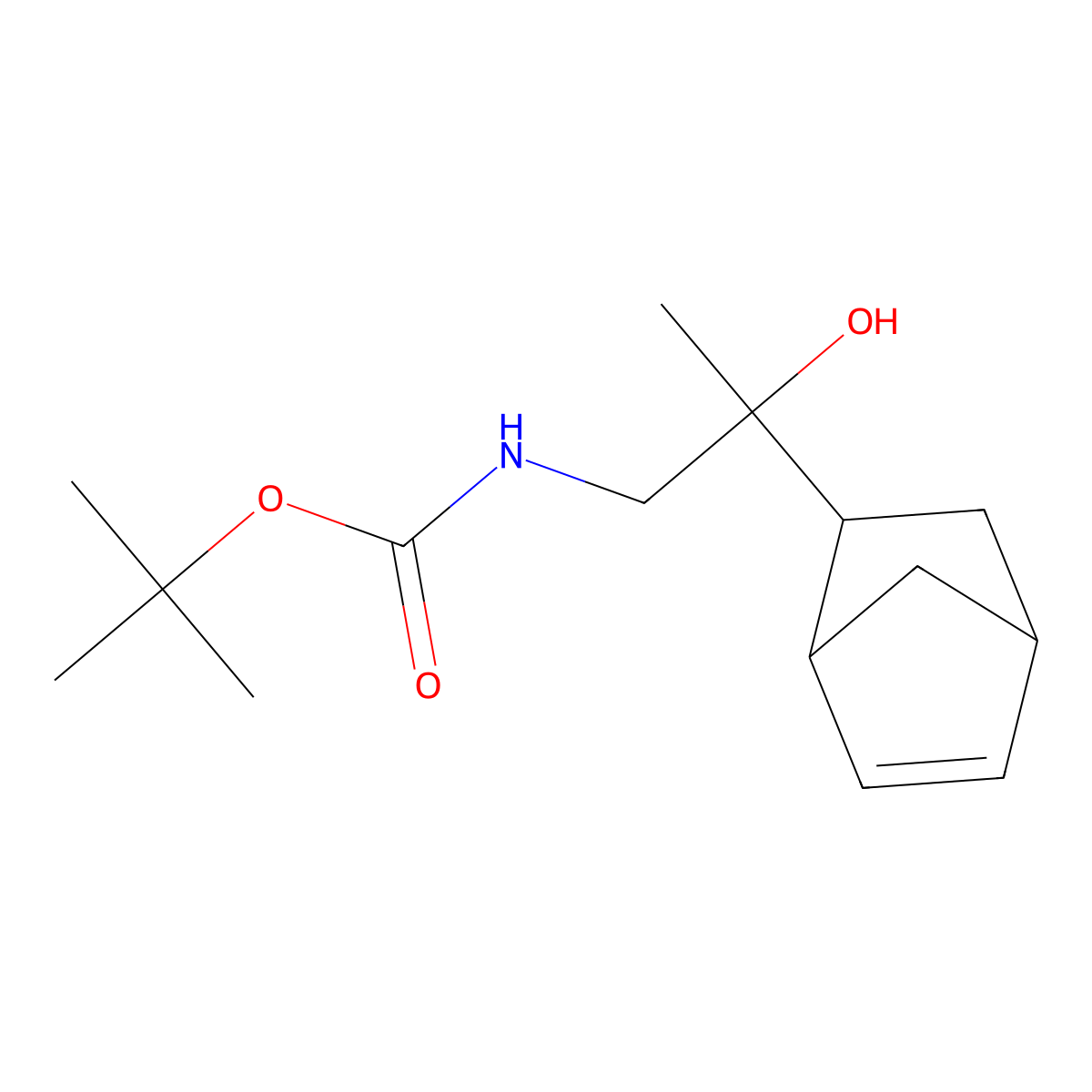 tert-butyl N-(2-{bicyclo[2.2.1]hept-5-en-2-yl}-2-hydroxypropyl)carbamate molecular structure, CAS 2408964-85-0