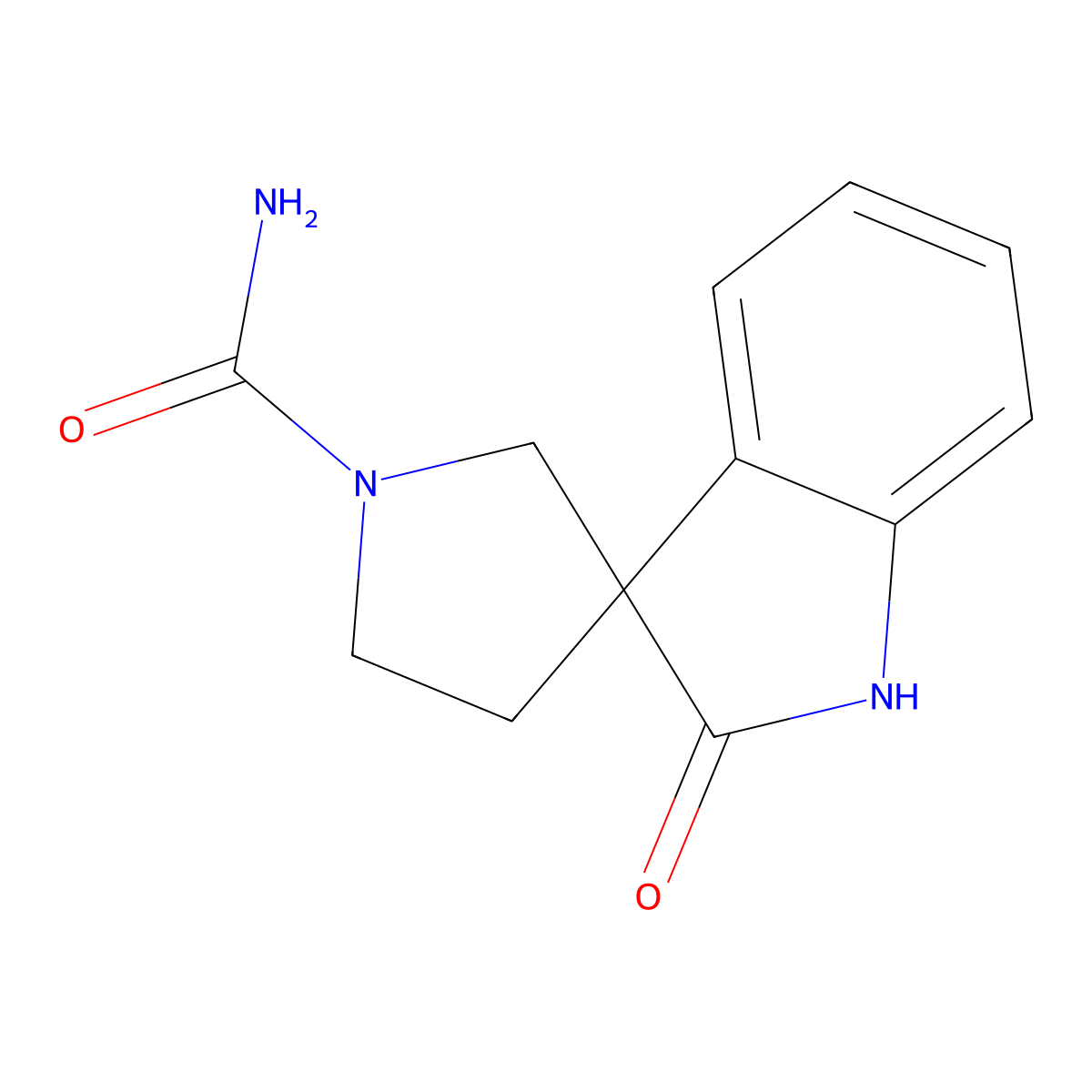 2-Oxo-1,2-dihydrospiro[indole-3,3'-pyrrolidine]-1'-carboxamide molecular structure, CAS 2408965-03-5