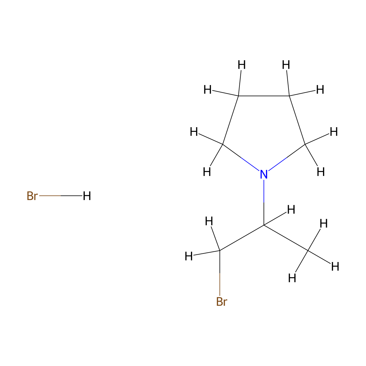 1-(1-Bromopropan-2-yl)pyrrolidinehydrobromide molecular structure, CAS 2408965-06-8