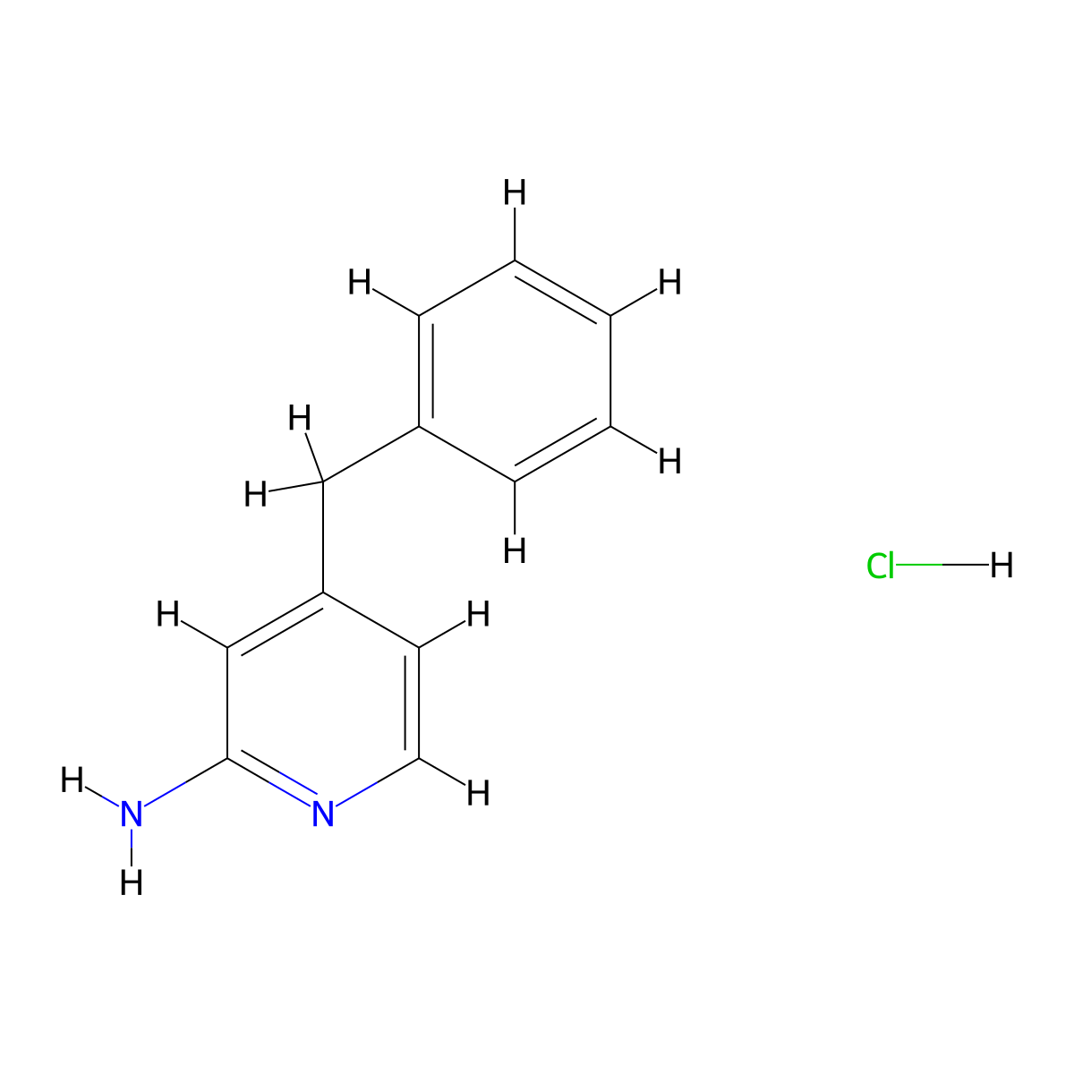 4-Benzylpyridin-2-amine hydrochloride molecular structure, CAS 2408965-31-9