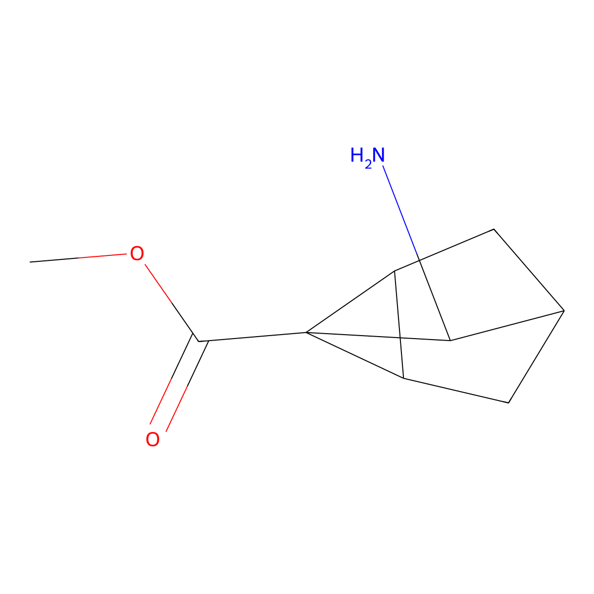 Methyl 7-aminotricyclo[2.2.1.0,2,6]heptane-1-carboxylate molecular structure, CAS 2408965-41-1