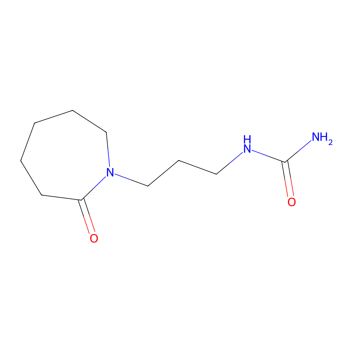 [3-(2-Oxoazepan-1-yl)propyl]urea molecular structure, CAS 2408965-69-3