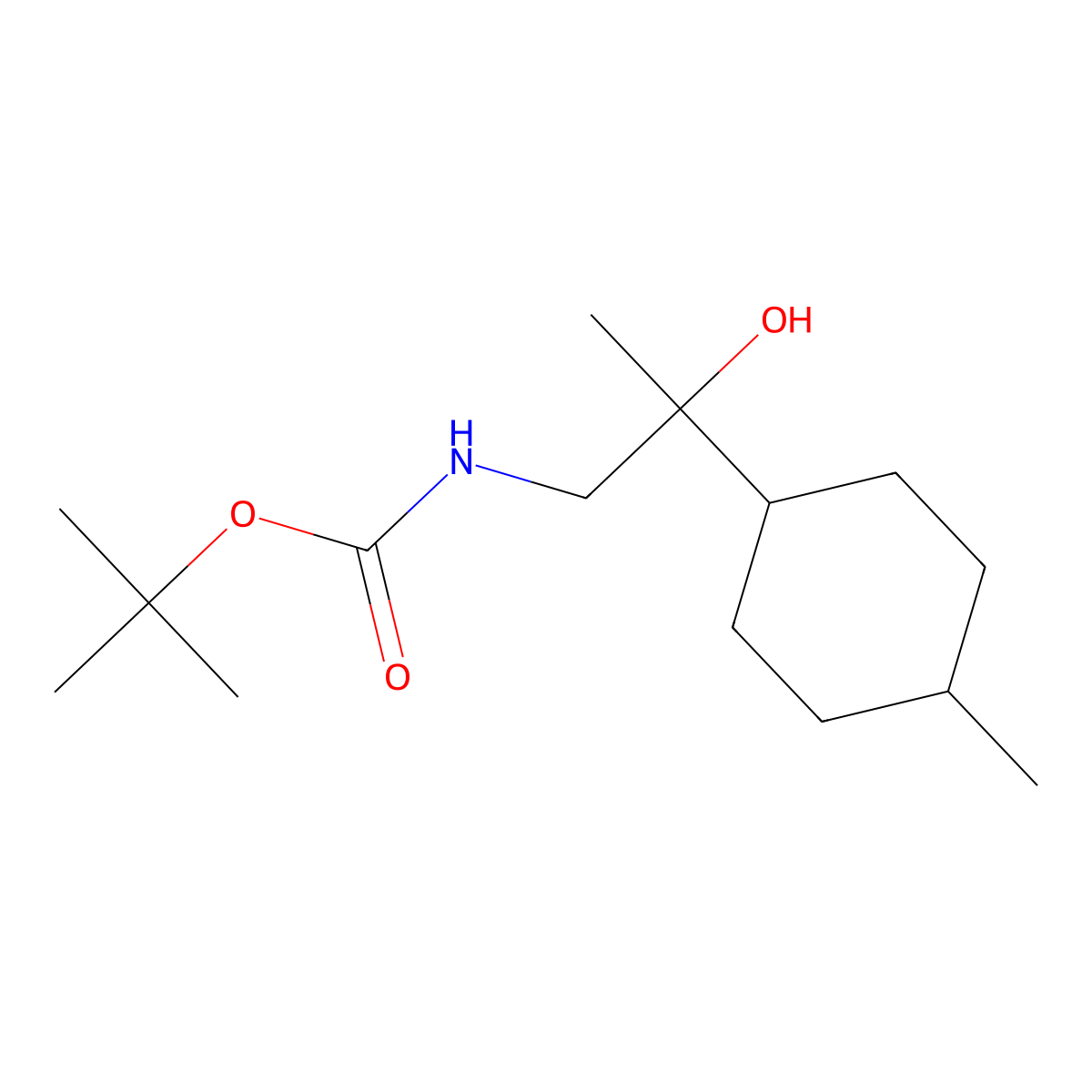 tert-butyl N-[2-hydroxy-2-(4-methylcyclohexyl)propyl]carbamate molecular structure, CAS 2408965-83-1