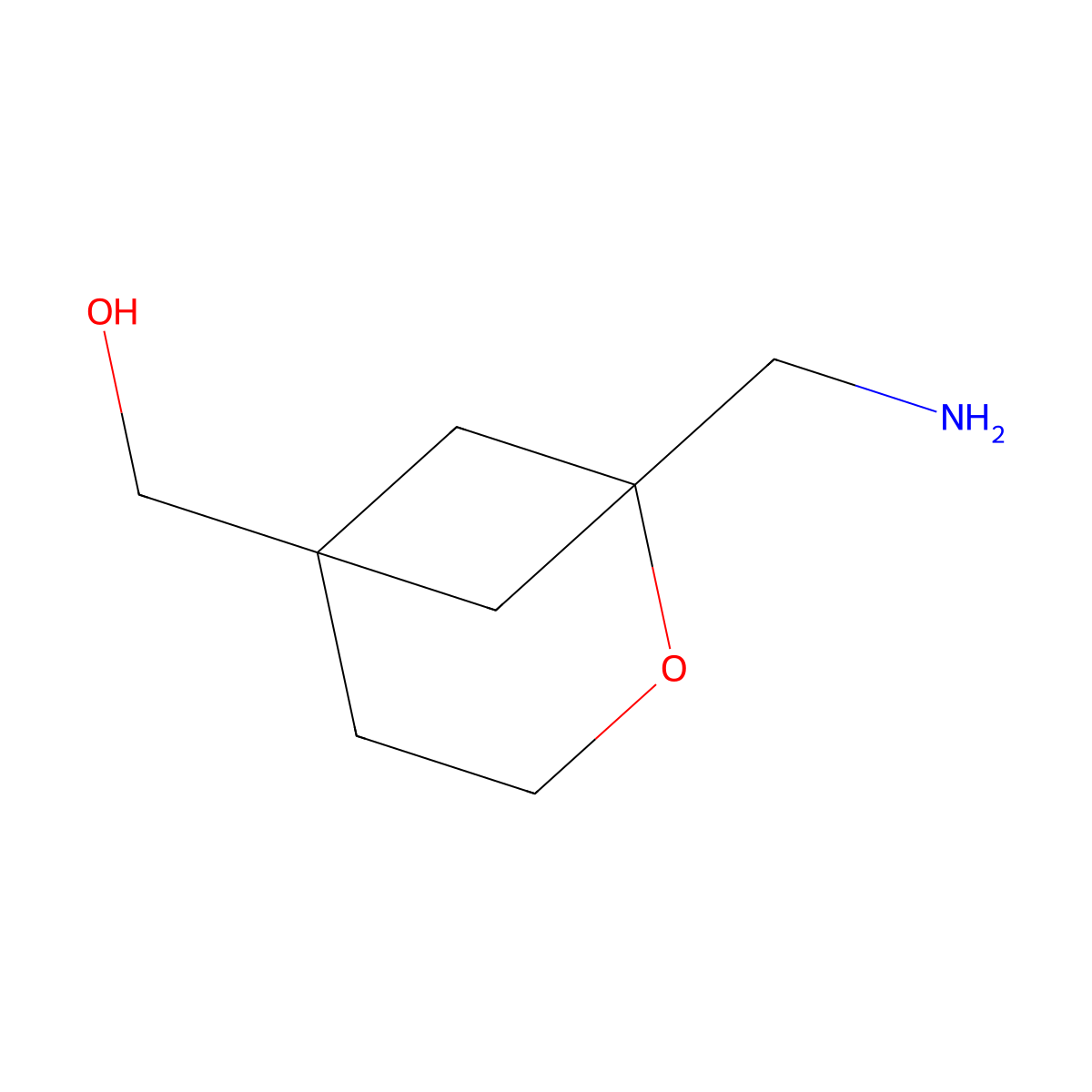 [1-(Aminomethyl)-2-oxabicyclo[3.1.1]heptan-5-yl]methanol molecular structure, CAS 2408965-87-5