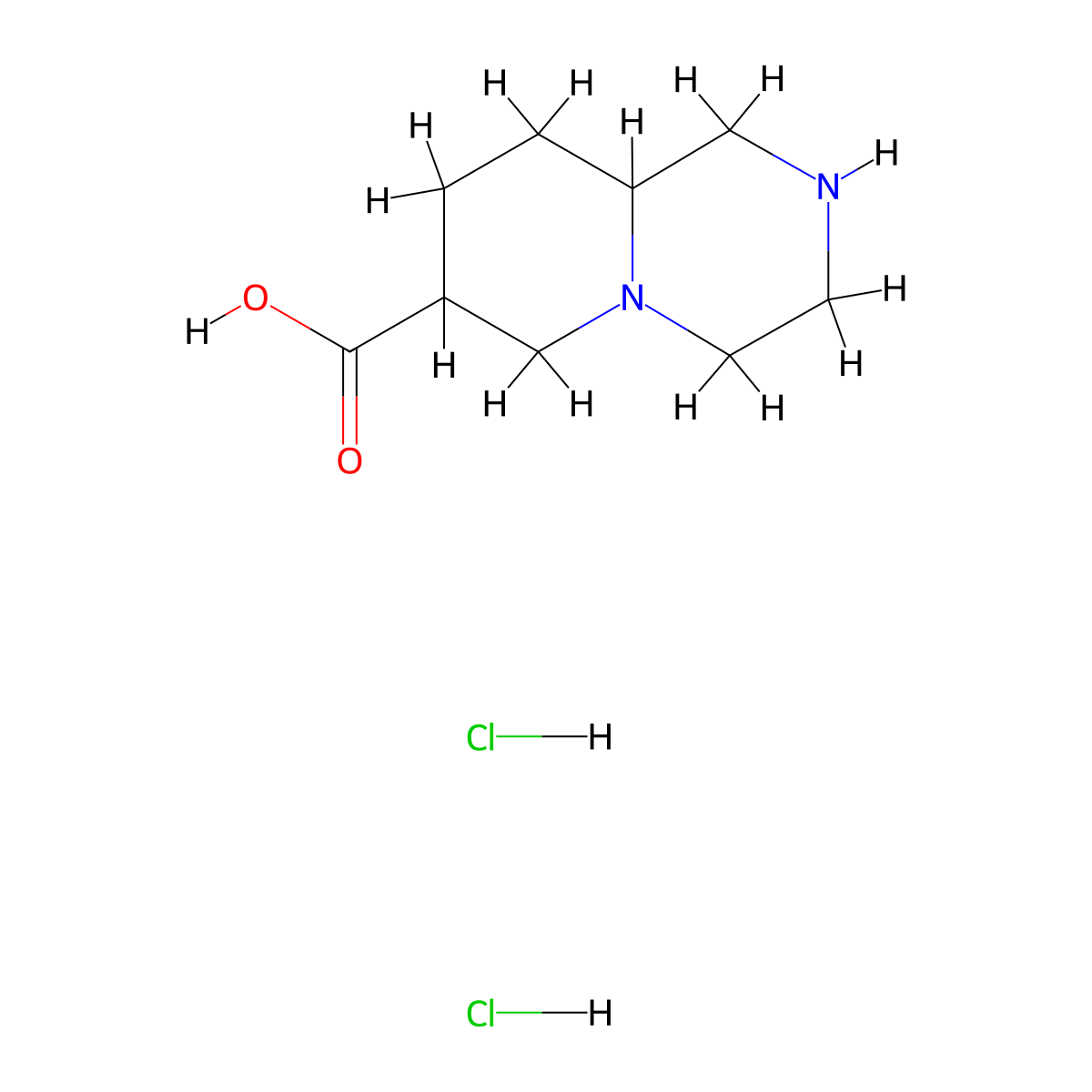 octahydro-1H-pyrido[1,2-a]pyrazine-7-carboxylic acid dihydrochloride molecular structure, CAS 2408966-08-3