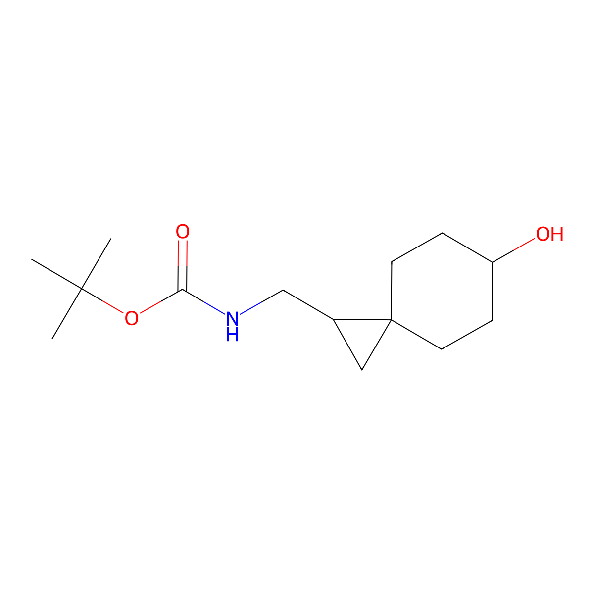 tert-butyl N-({6-hydroxyspiro[2.5]octan-1-yl}methyl)carbamate molecular structure, CAS 2408966-25-4